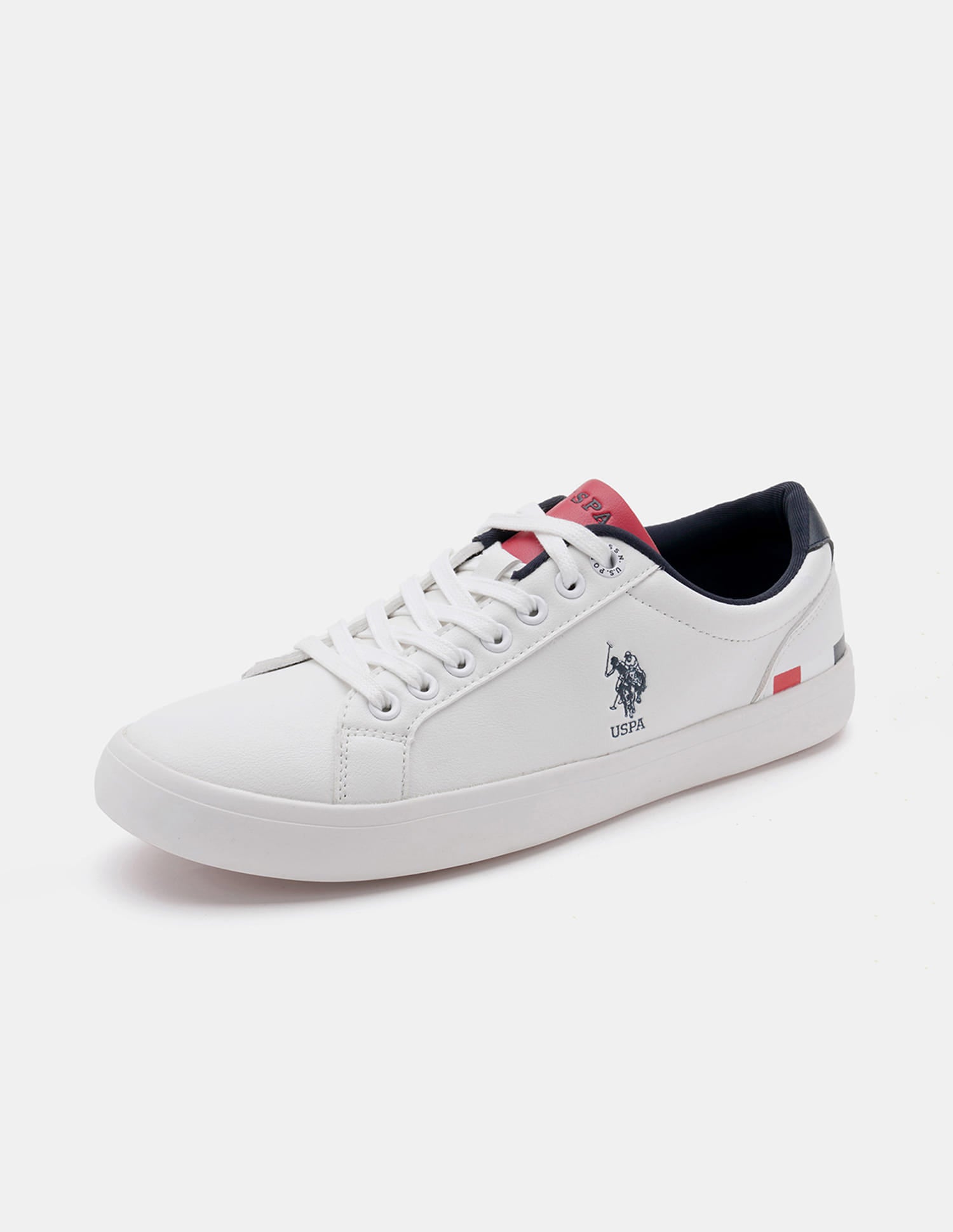 Round Toe Anton 3.0 Solid Sneakers Off-White - U.S. Polo Assn. India | Large