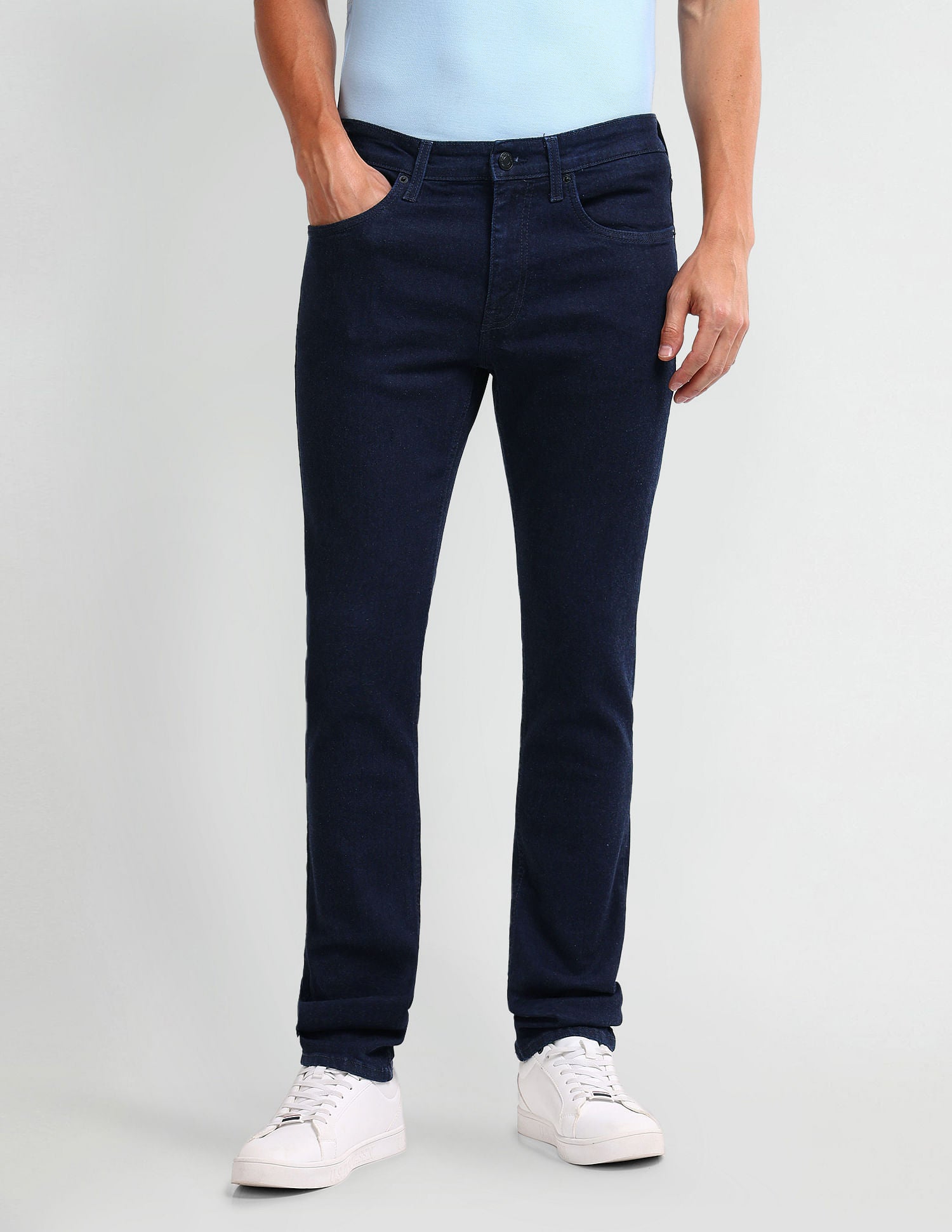 Brandon Slim Tapered Blue Jeans Blue - U.S. Polo Assn. India | Large