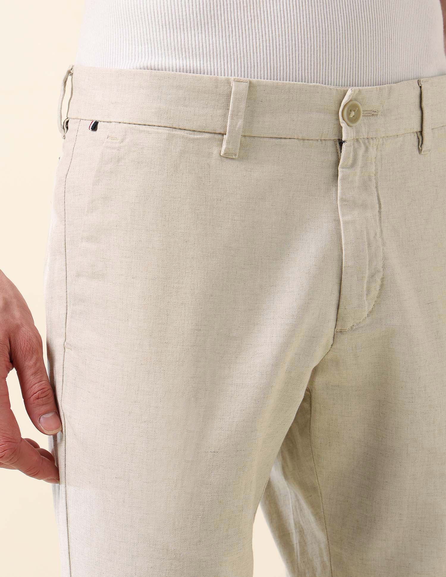 Denver Slim Fit Satin Trousers Grey - U.S. POLO ASSN. | Large