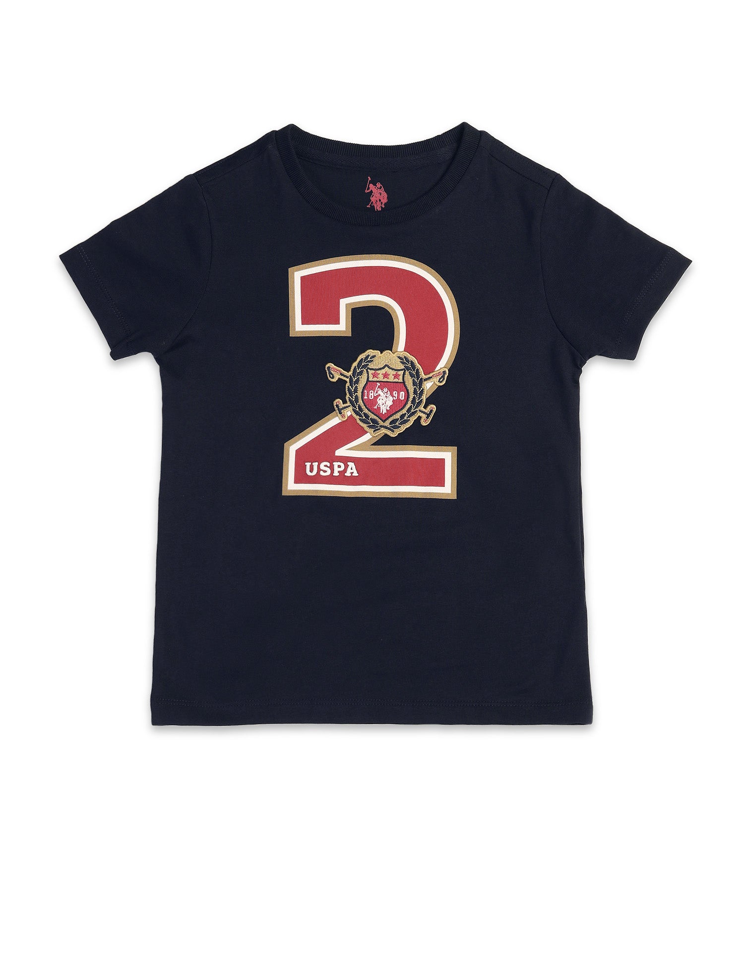 Boys Numeric Brand Embroidered T-Shirt Navy - U.S. POLO ASSN. | Large