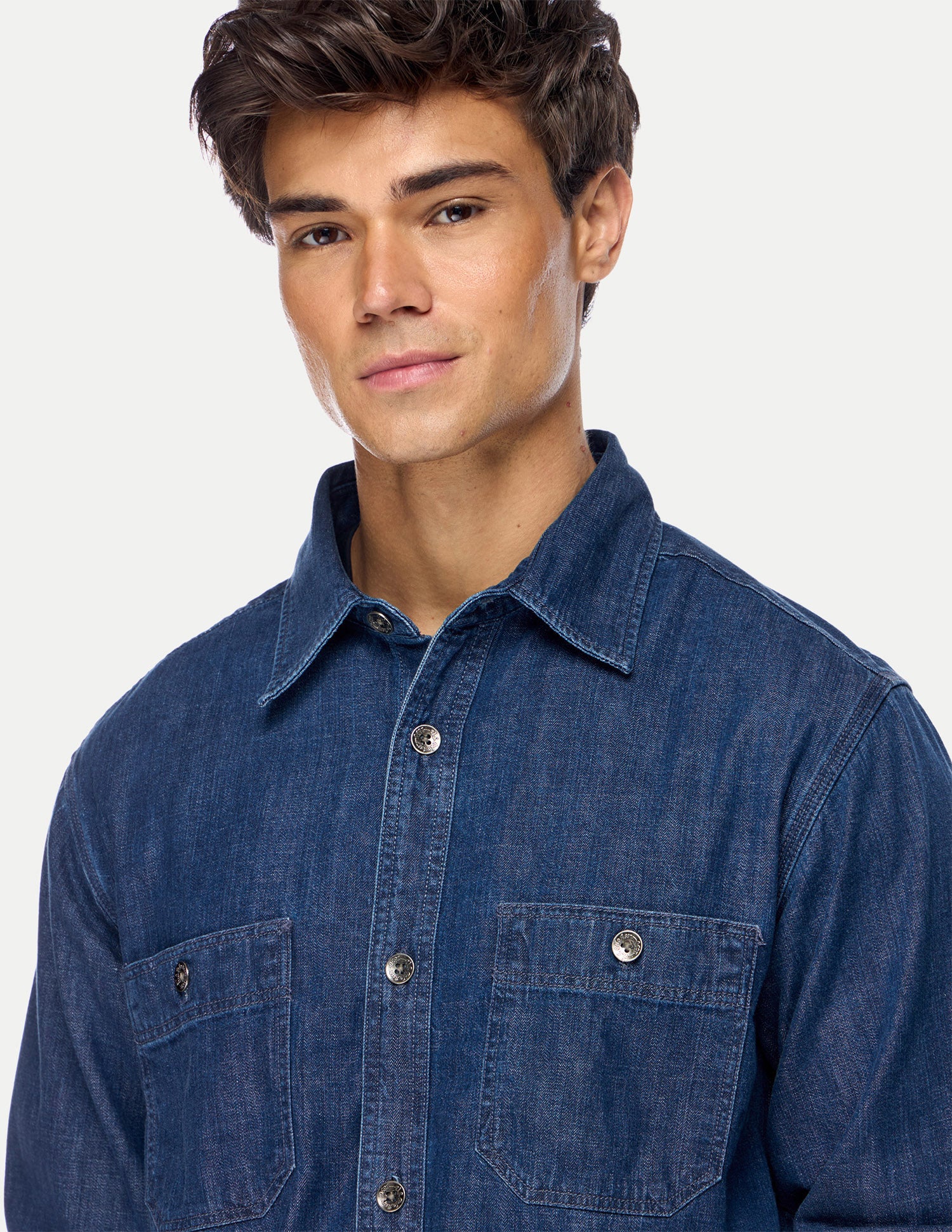 Solid Regular Fit Denim Jacket Indigo - U.S. Polo Assn. India | Large
