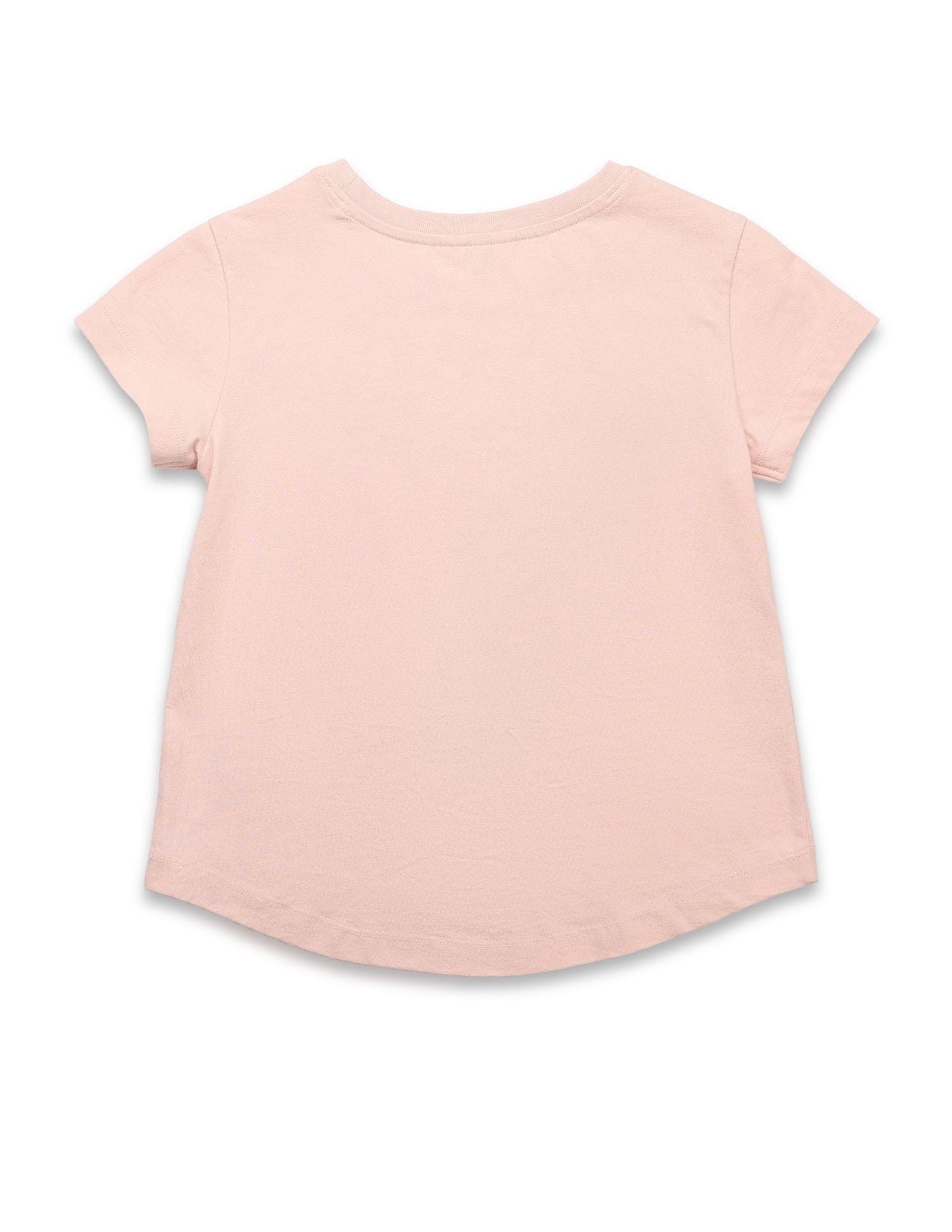 Girls Puff Print Relaxed Fit T-Shirt Pink - U.S. POLO ASSN. | Large