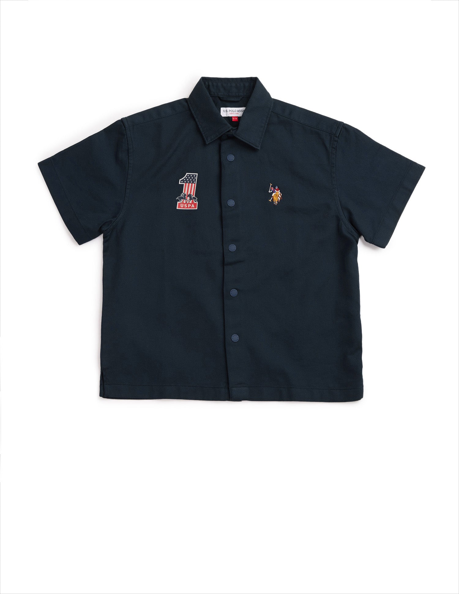 Boys Logo Twill Shirt Navy - U.S. POLO ASSN. | Large