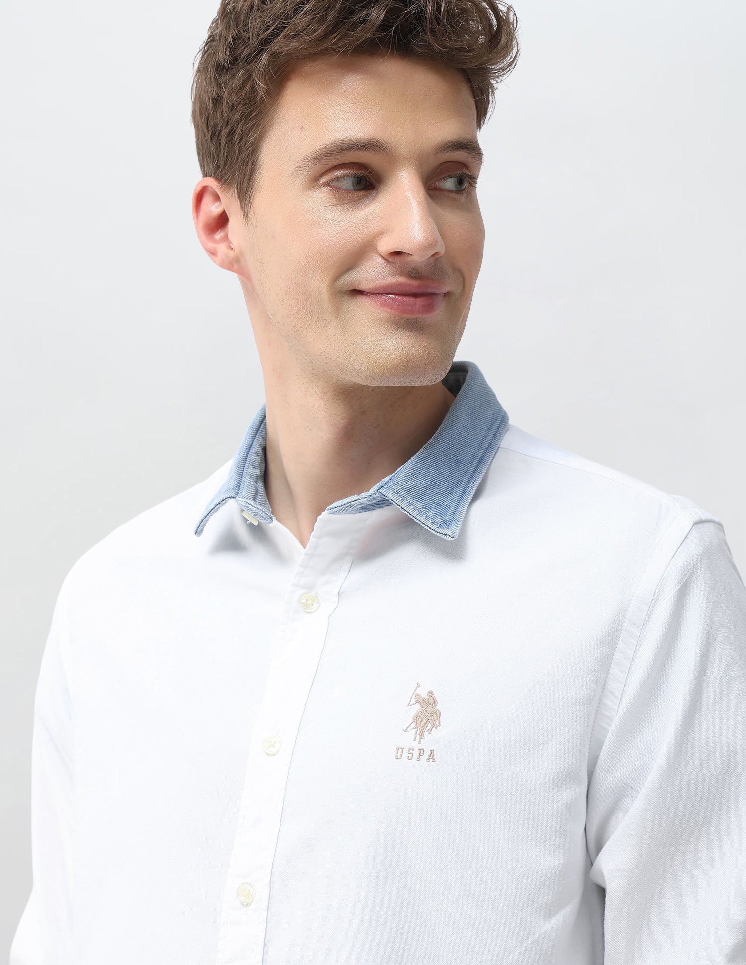 Solid Oxford Shirt White - U.S. Polo Assn. India | Large