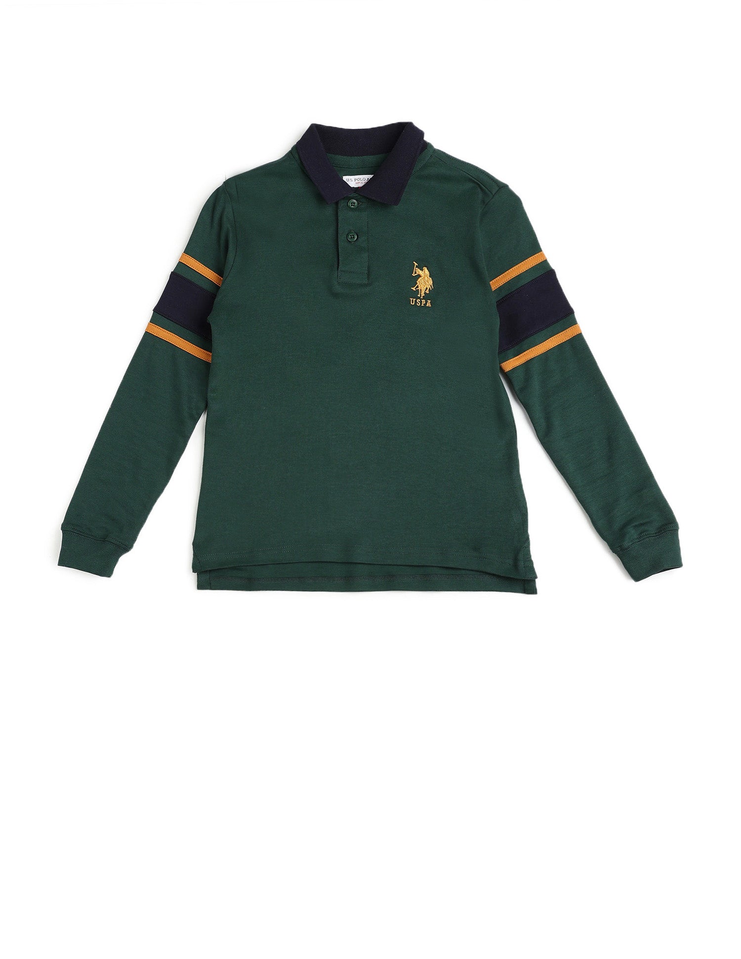 Boys Brand Embroidered Regular Fit Polo Shirt Dark Green - U.S. POLO ASSN. | Large