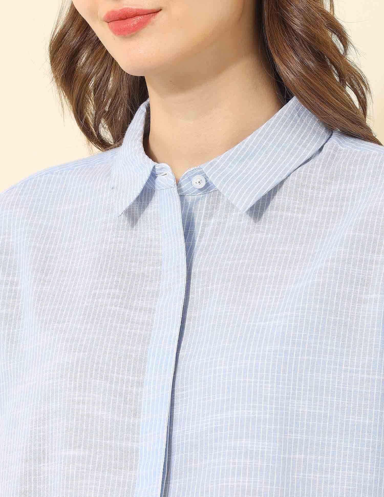 Schiffli Vertical Striped Shirt Multi-colour - U.S. Polo Assn. India | Large