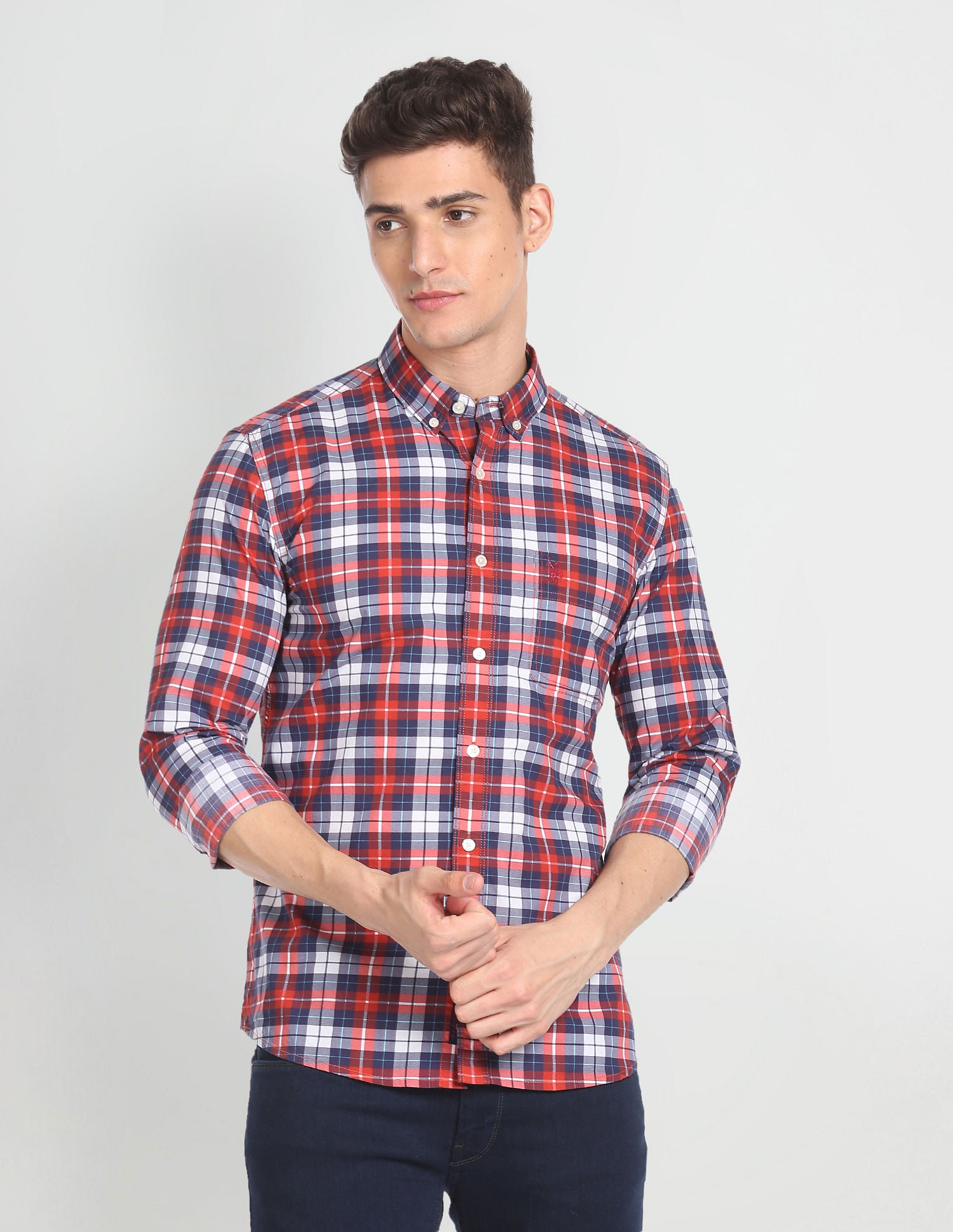 Slim Fit Pure Cotton Casual Shirt – U.S. Polo Assn. India