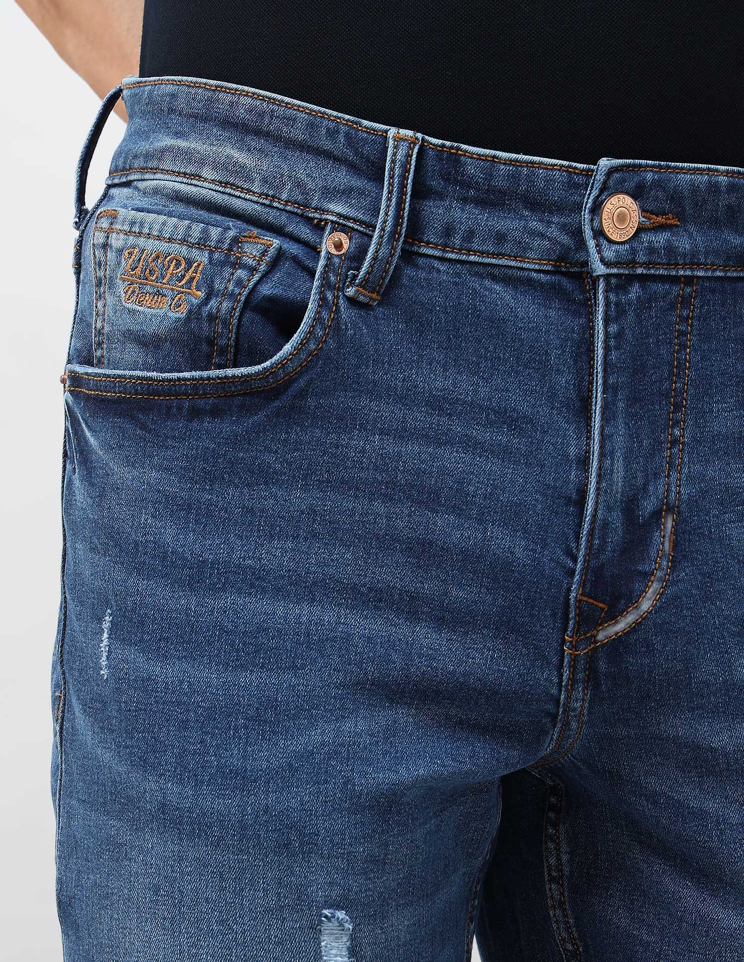 Shawn Relaxed Fit Blue Jeans Indigo - U.S. Polo Assn. India | Large