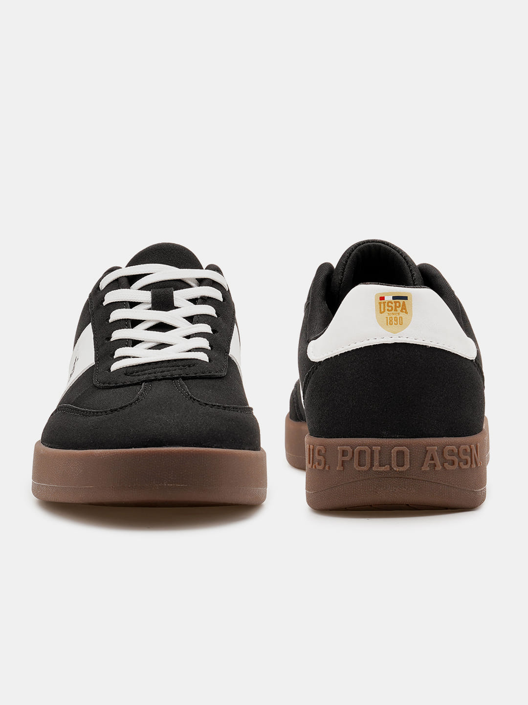 Men Colour Blocked Suede Skylar 2.0 Sneakers Black - U.S. Polo Assn. India | Large