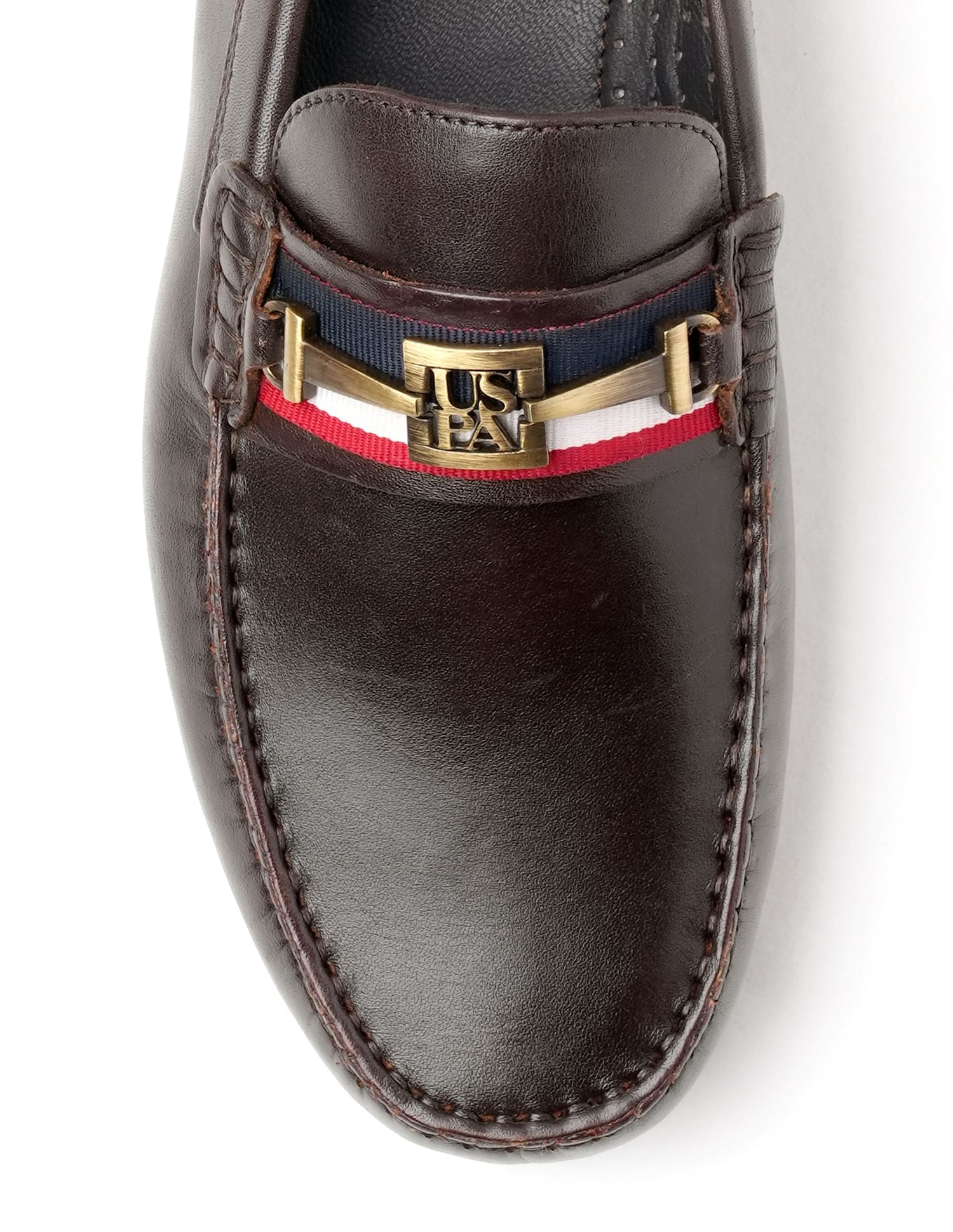 Men Patra Solid Loafers Brown - U.S. POLO ASSN. | Large