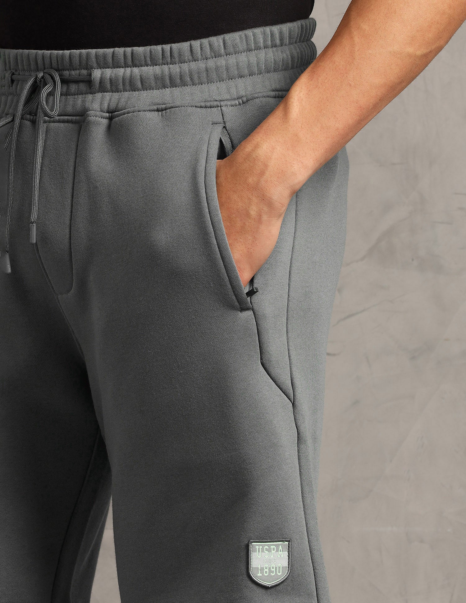 Comfort Fit Cotton Rich OES09-PL Lounge Shorts - Pack Of 1 Grey - U.S. Polo Assn. India | Large