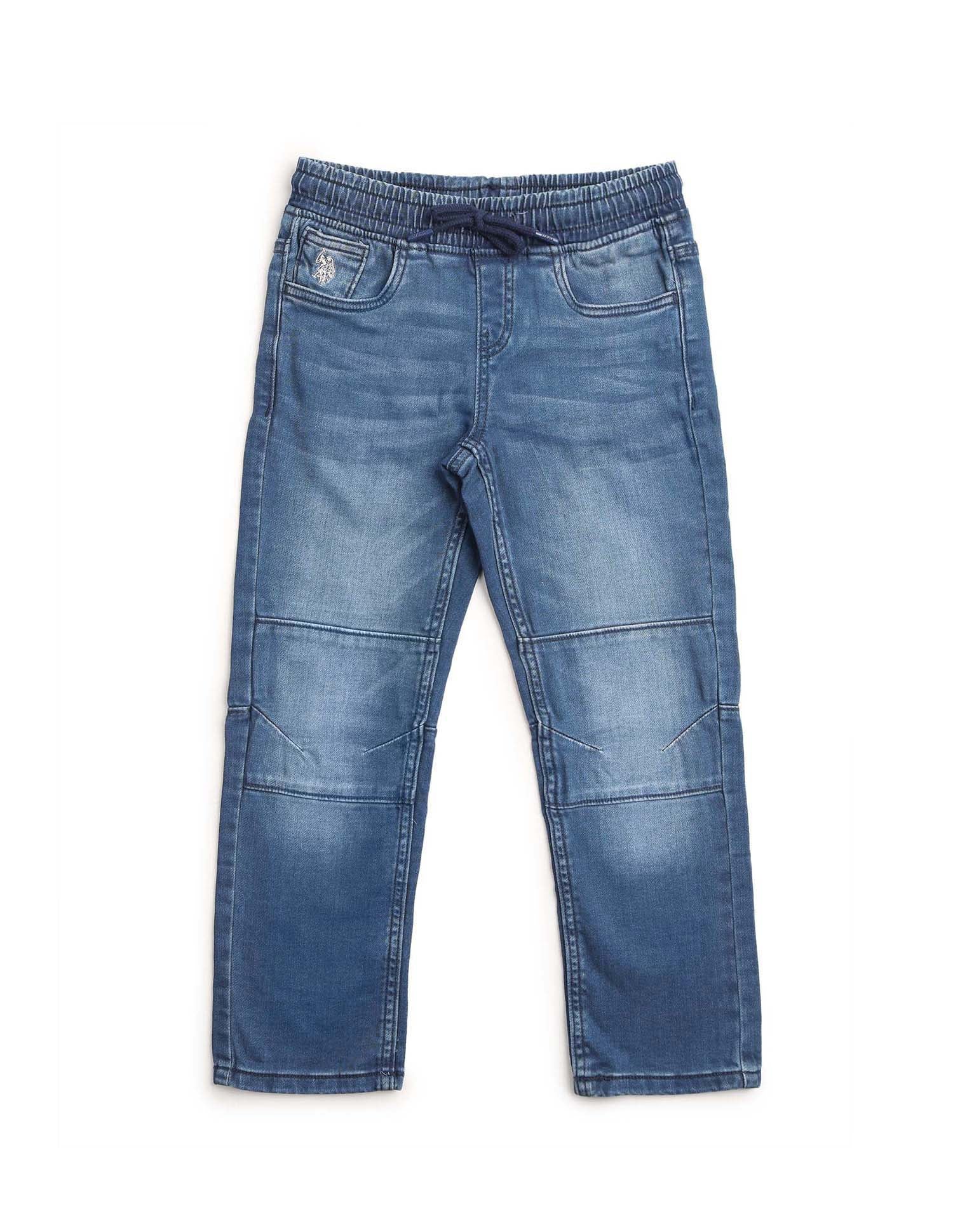 Boys Regular Fit Blue Jeans Blue - U.S. POLO ASSN. | Large