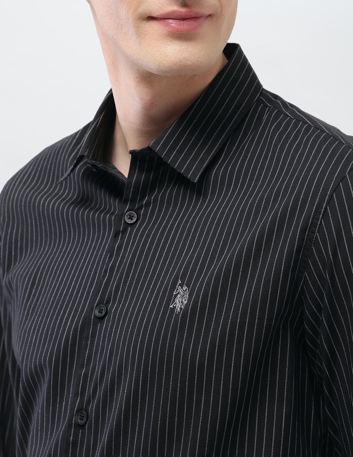 Black & Gold Regular Fit Shirt Black - U.S. Polo Assn. India | Large