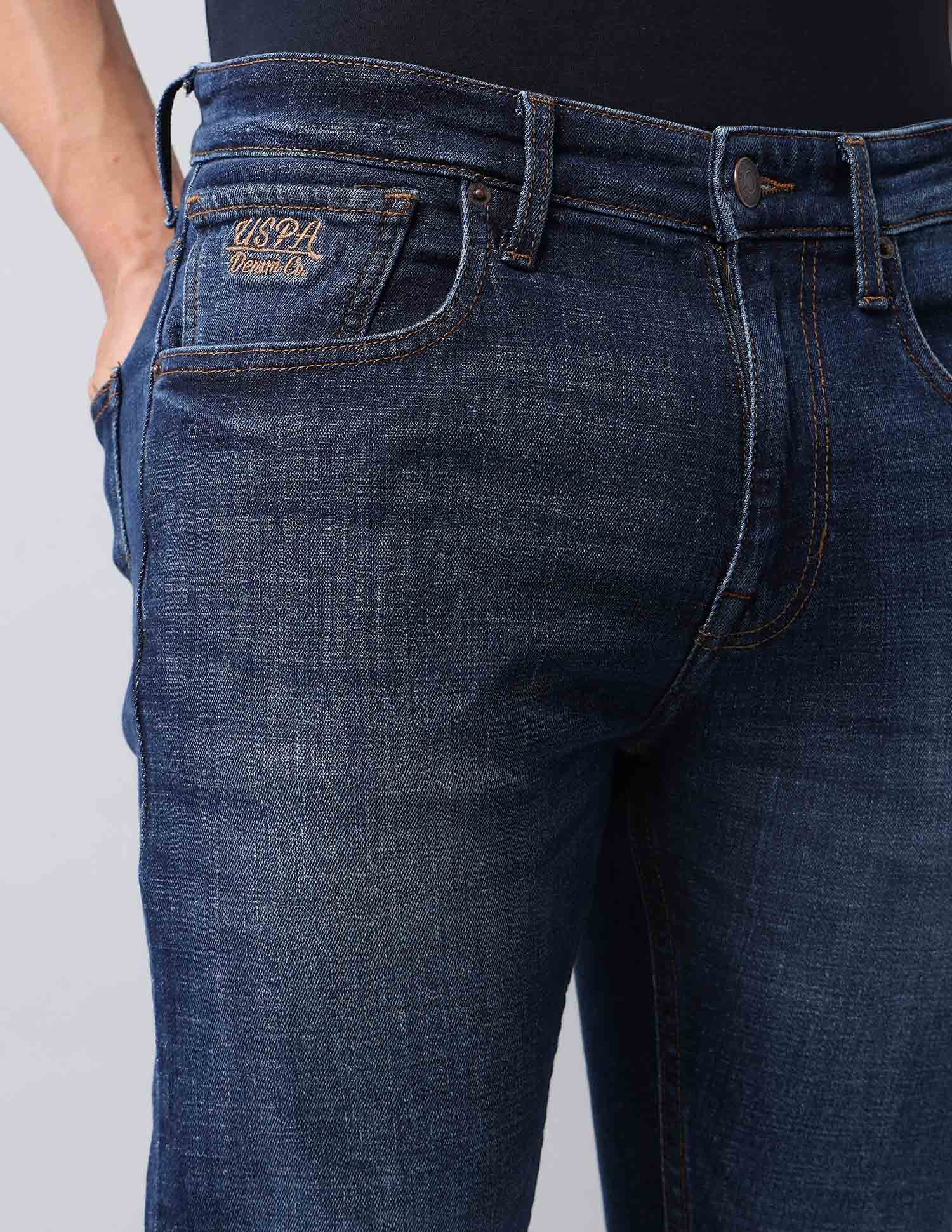 Henry Tapered Fit Blue Jeans Dark Blue - U.S. Polo Assn. India | Large