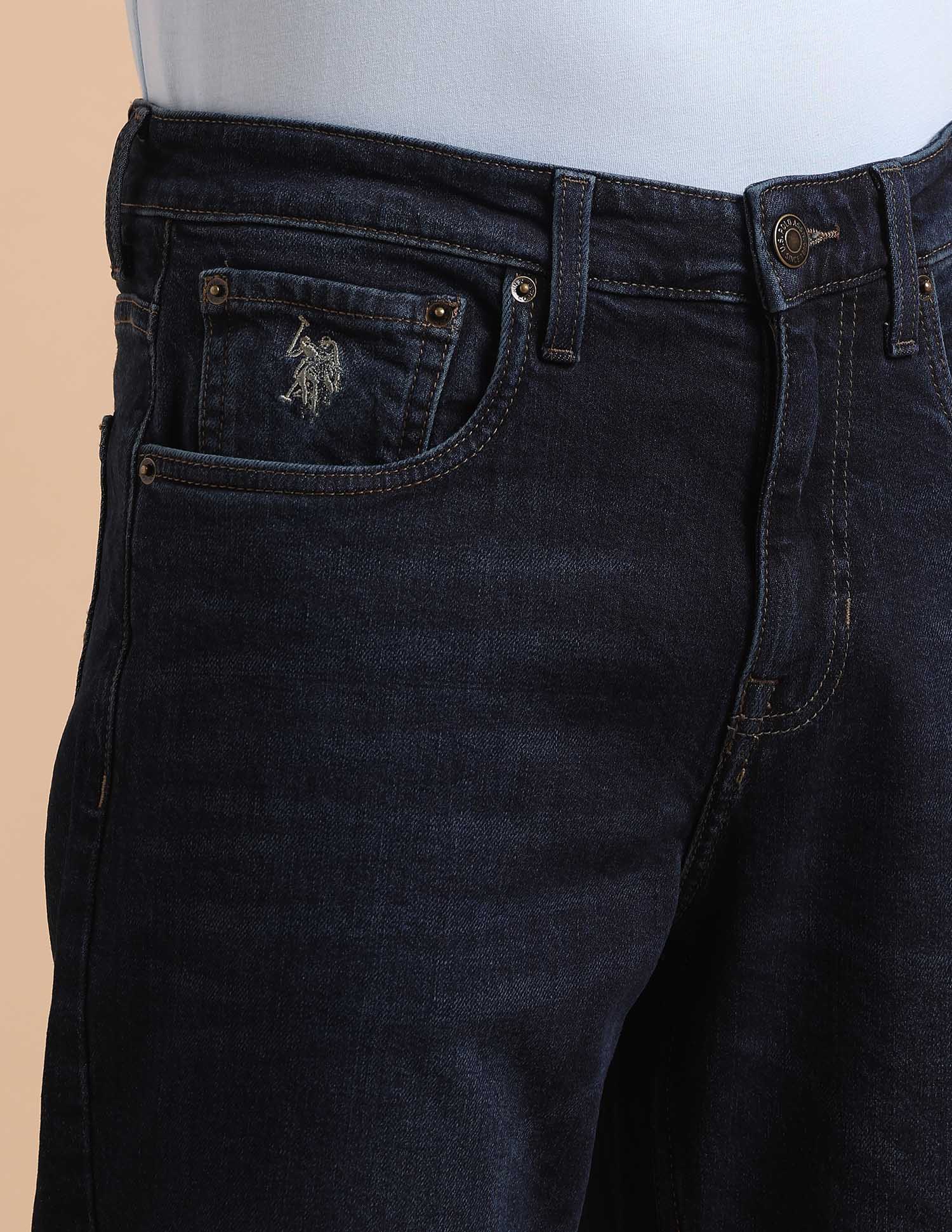 Shawn Relaxed Fit Blue Jeans Mid Blue - U.S. POLO ASSN. | Large