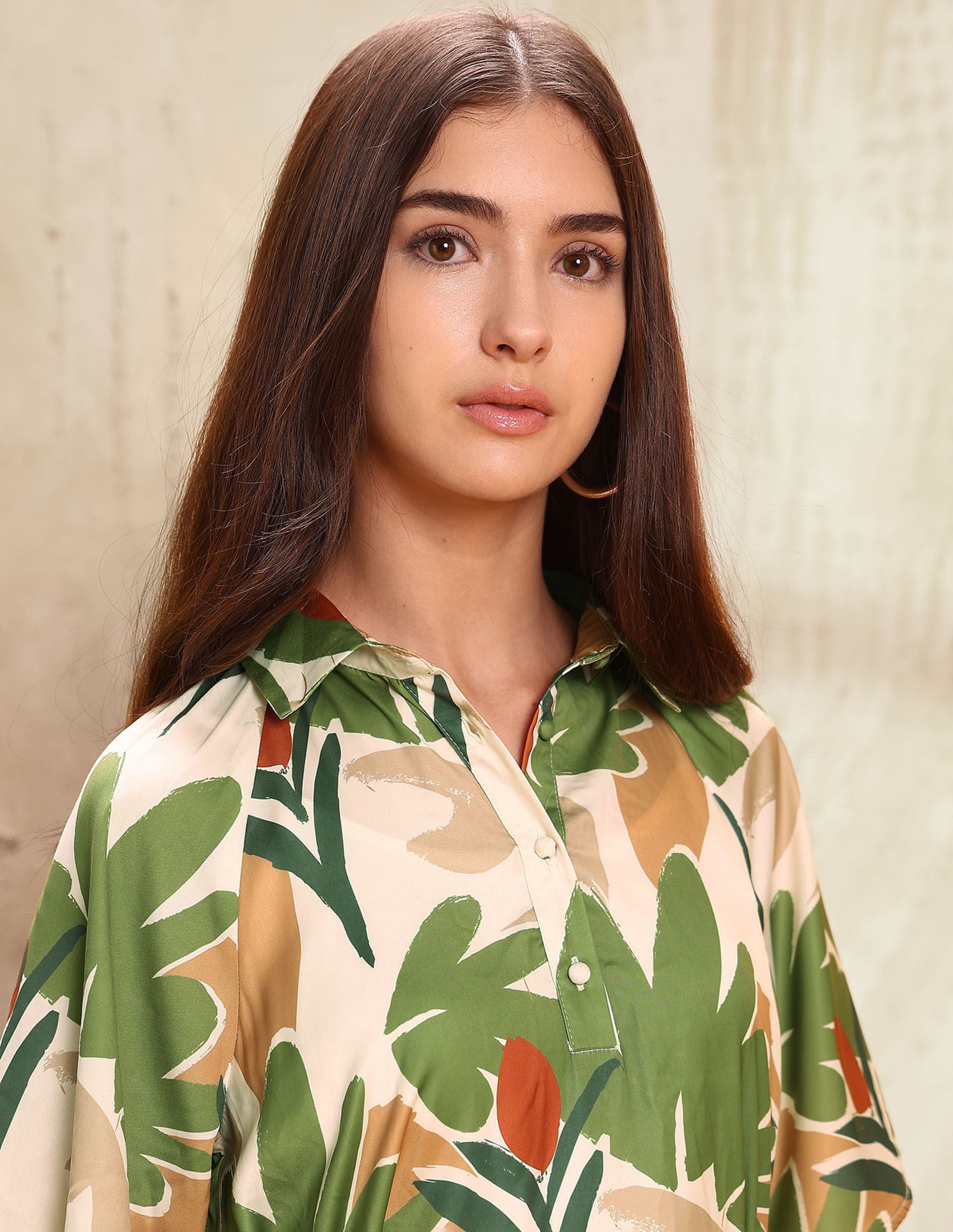 Tropical Printed Midi Shirt Dress Multi-colour - U.S. Polo Assn. India | Large