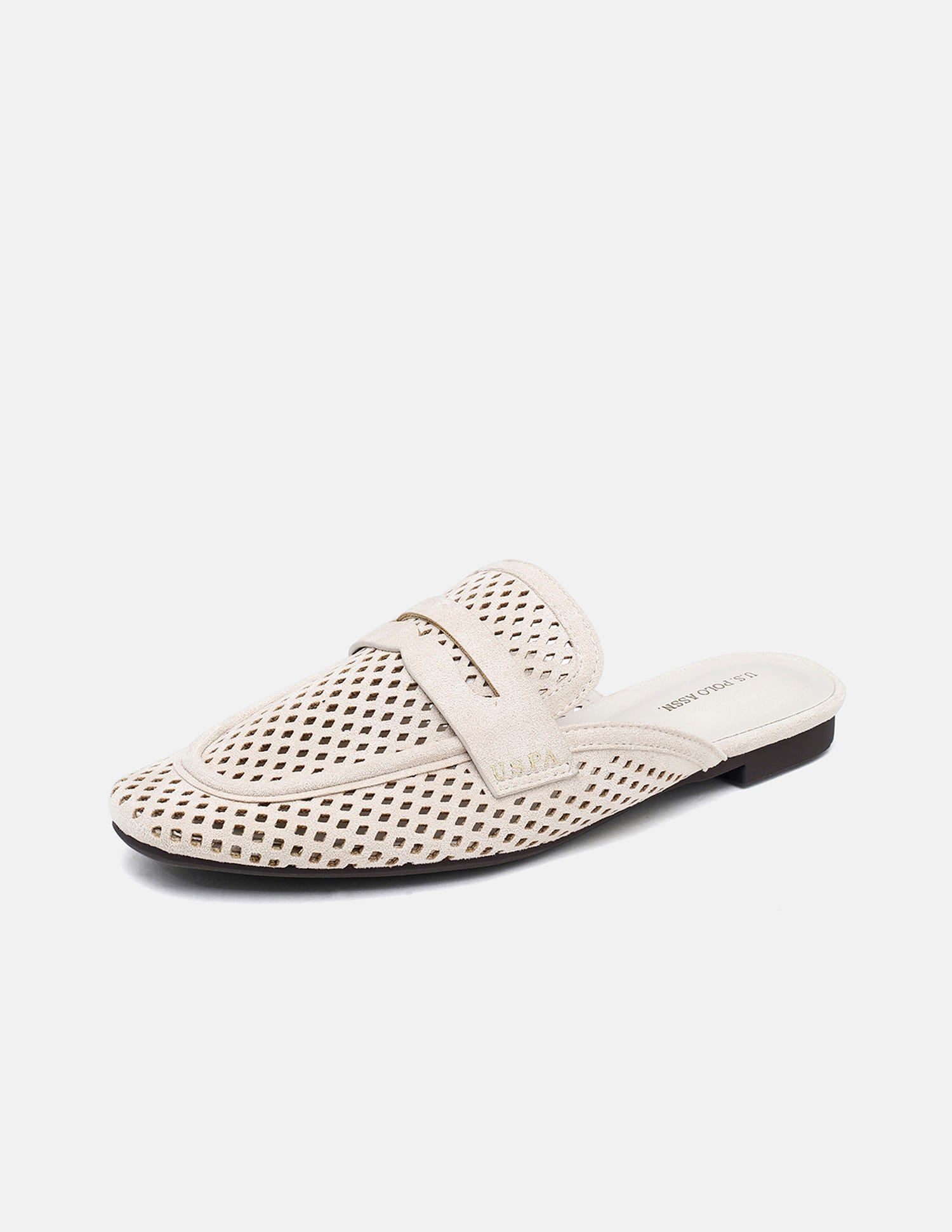 Rivane Mule With Mesh Textured Outsole Off White - U.S. Polo Assn. India | Large