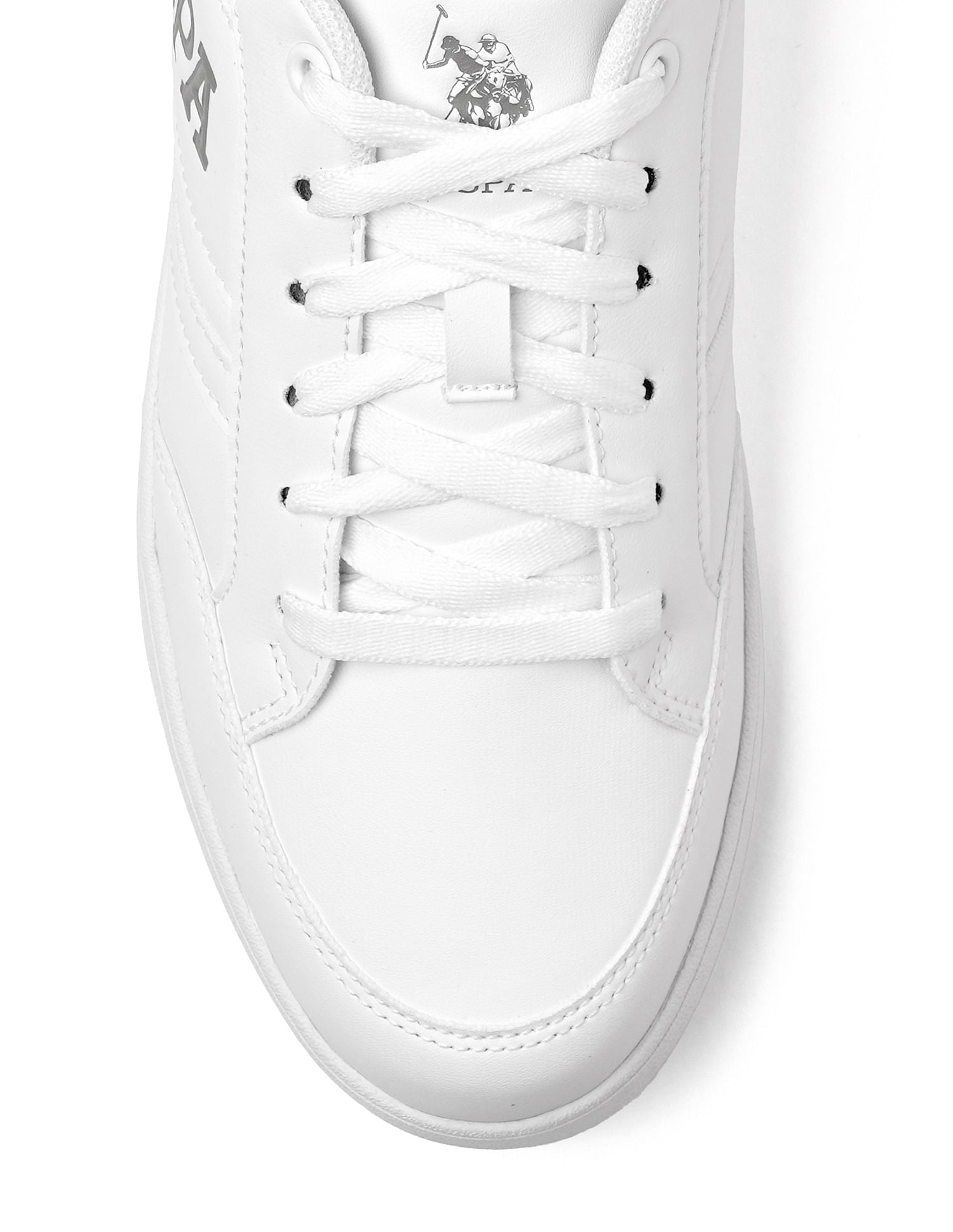Round Toe Solid Gala Sneakers White - U.S. POLO ASSN. | Large