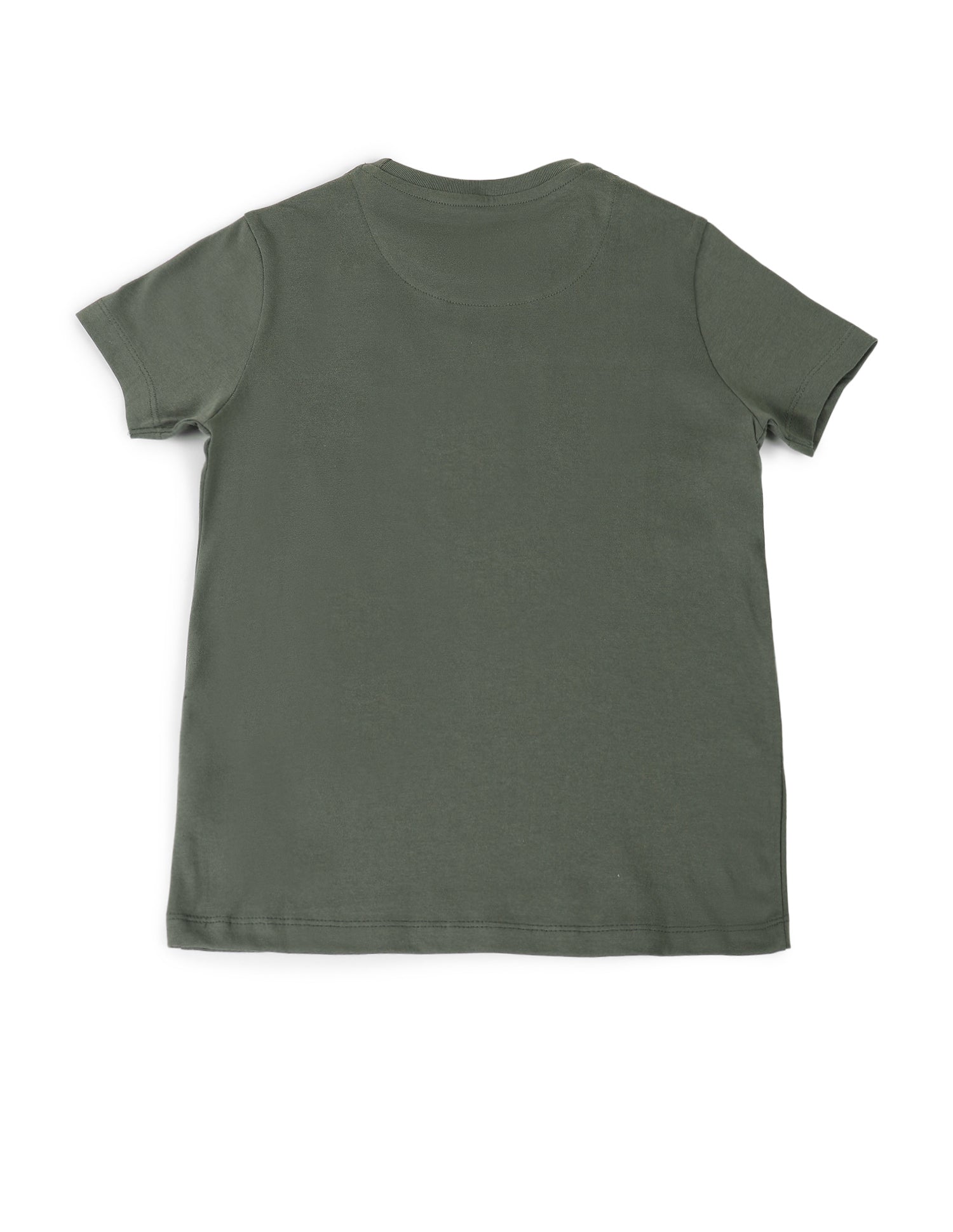 Boys Crew Neck T-Shirt Olive - U.S. POLO ASSN. | Large