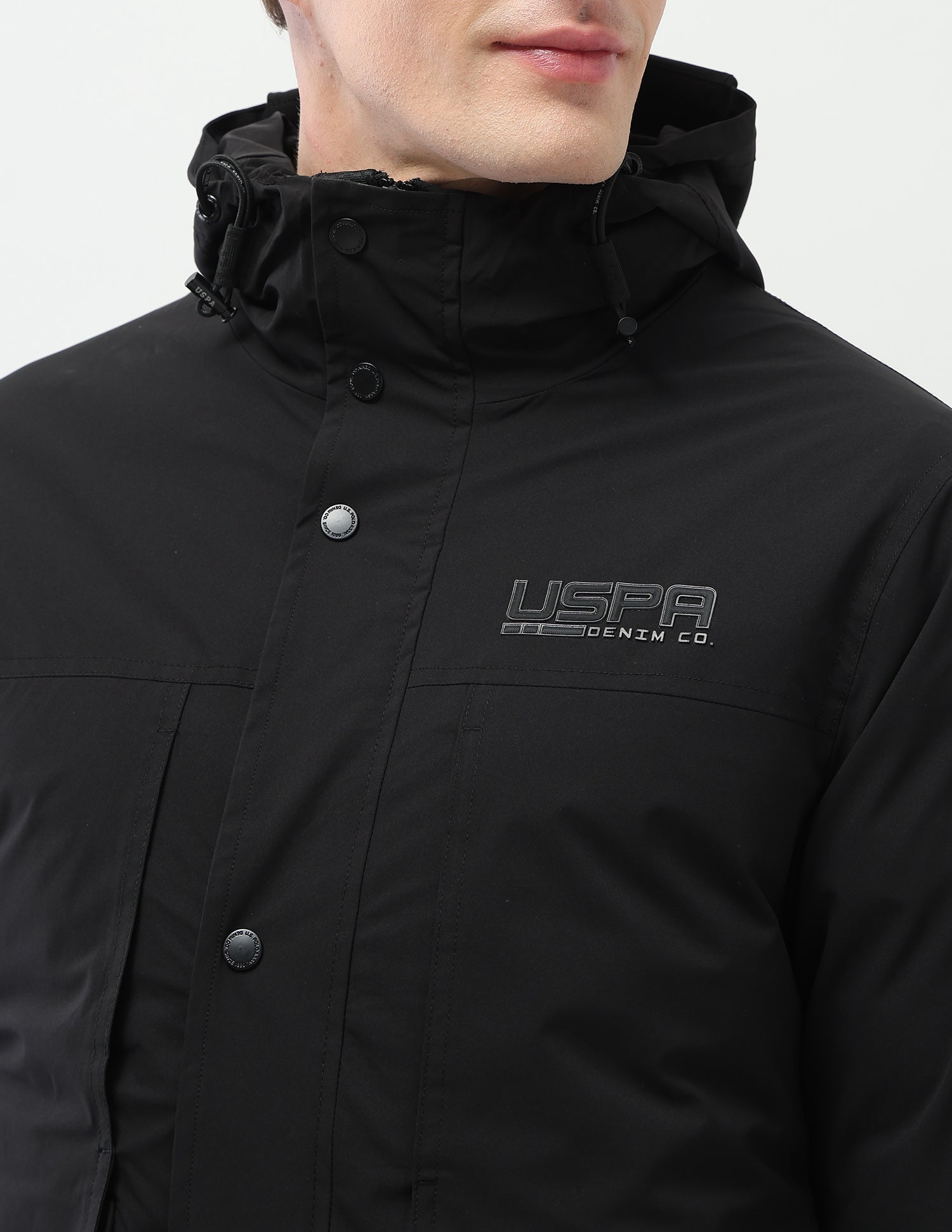 Solid Reversible Jacket Black - U.S. Polo Assn. India | Large