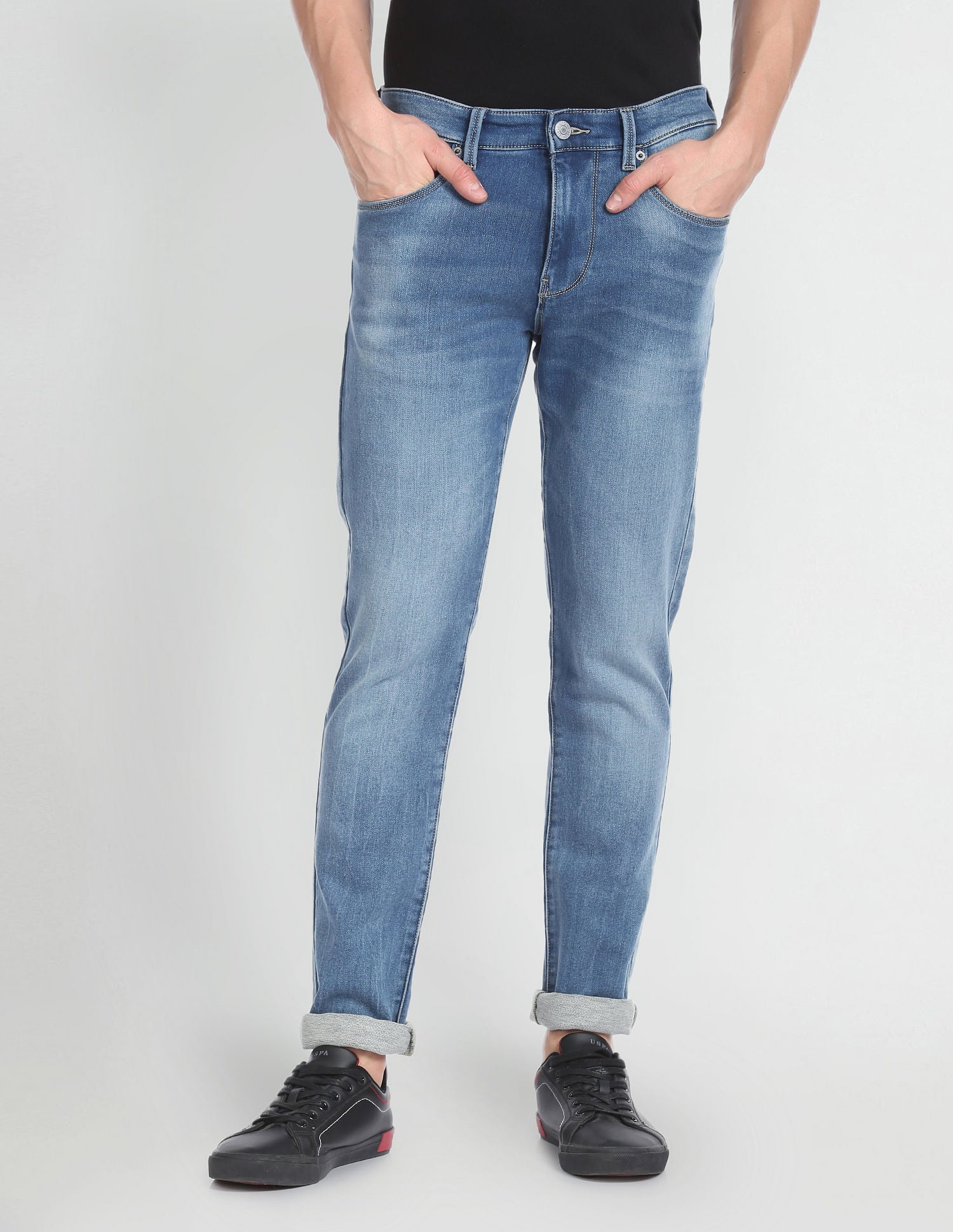 Mid Rise Brandon Slim Tapered Fit Jeans – U.S. Polo Assn. India