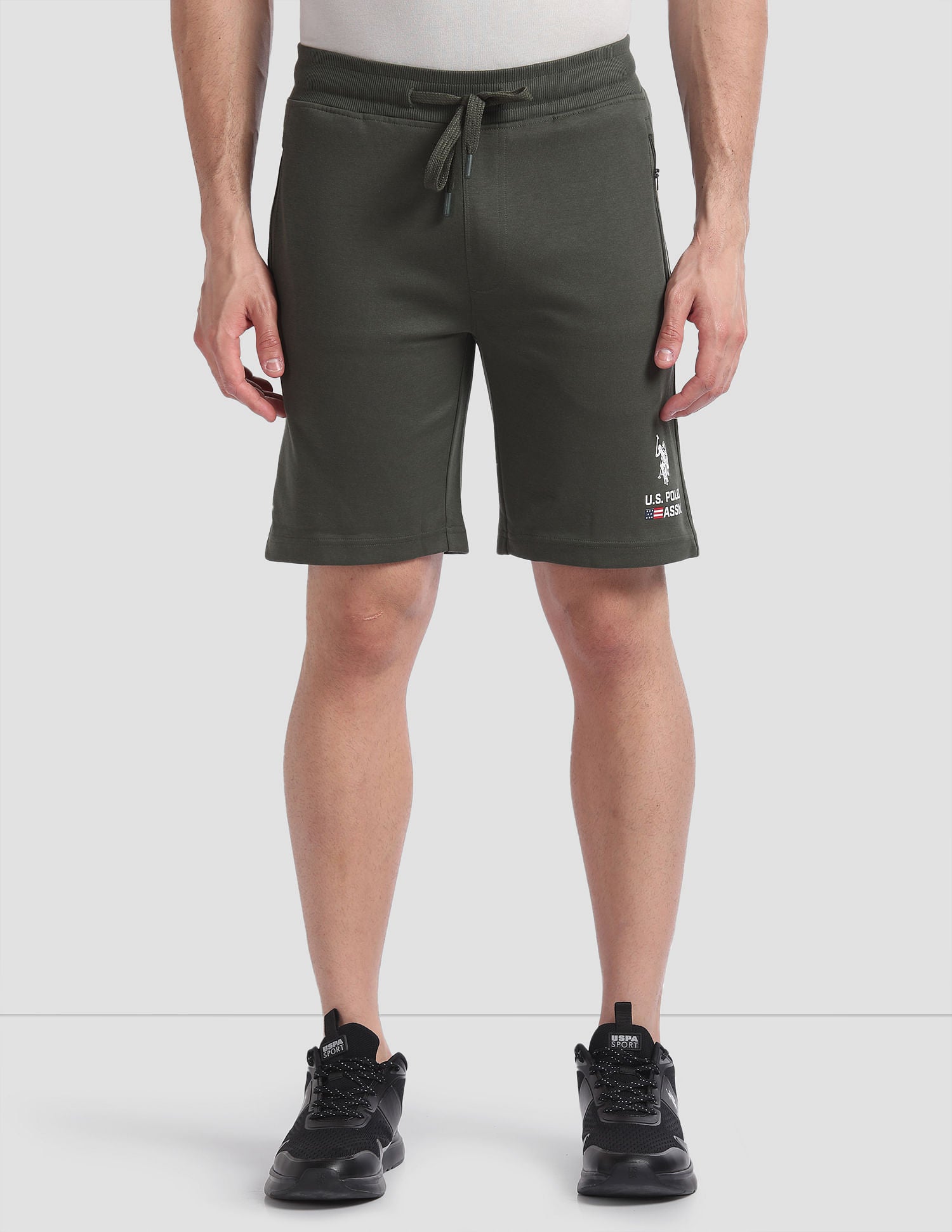 High Strength LS004 Lounge Shorts - Pack Of 1 Olive - U.S. POLO ASSN. | Large