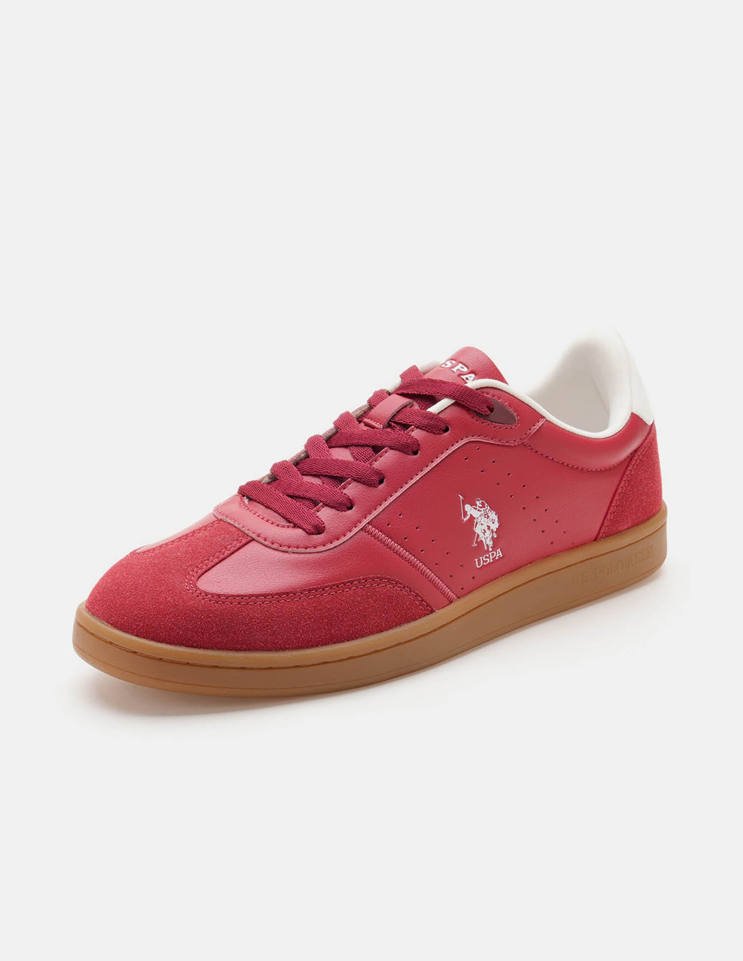 Men Cenik Colour Blocked Sneakers Red - U.S. Polo Assn. India | Large