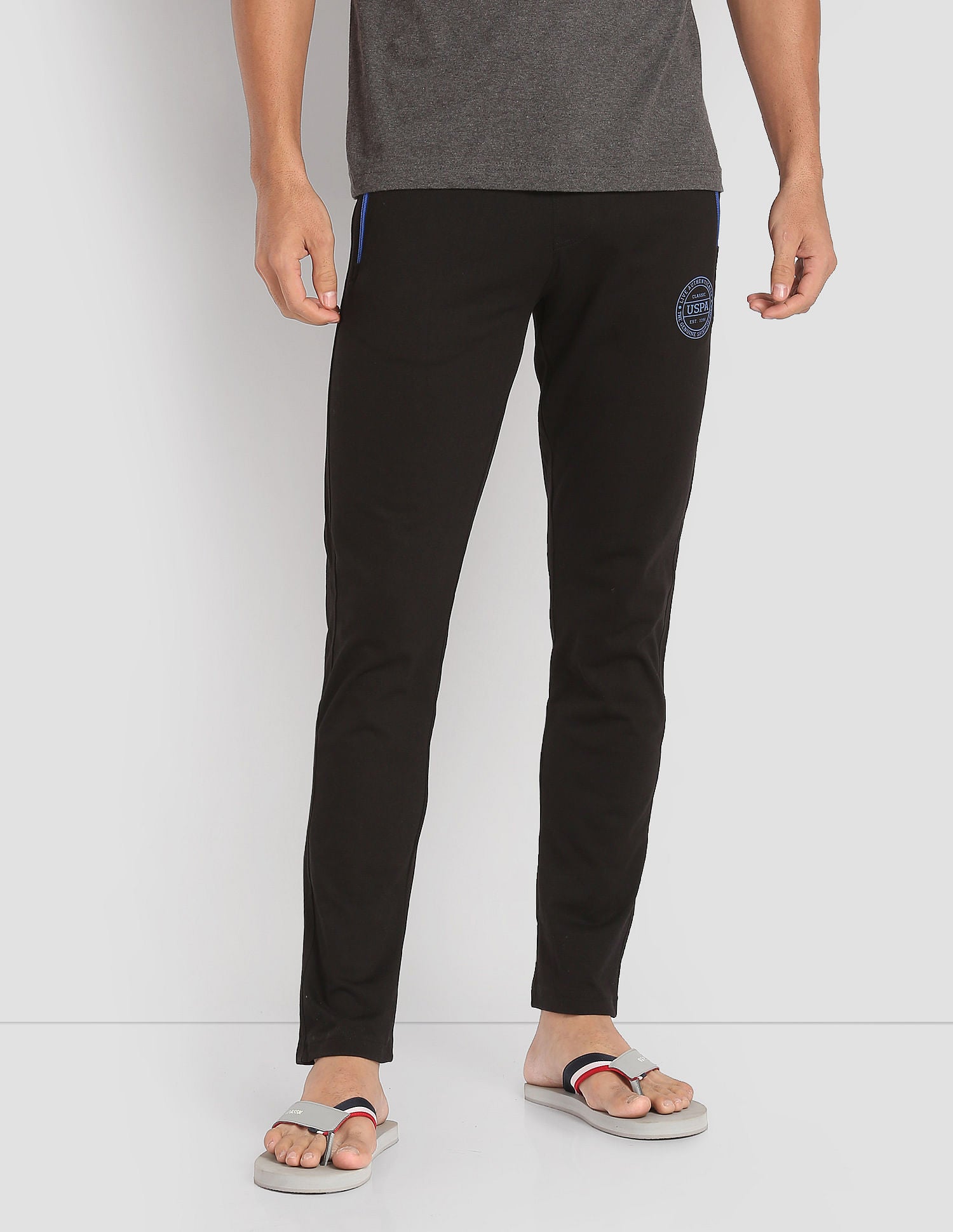 Logo Comfort Fit I671 Lounge Track Pants - Pack Of 1 Black - U.S. POLO ASSN. | Large