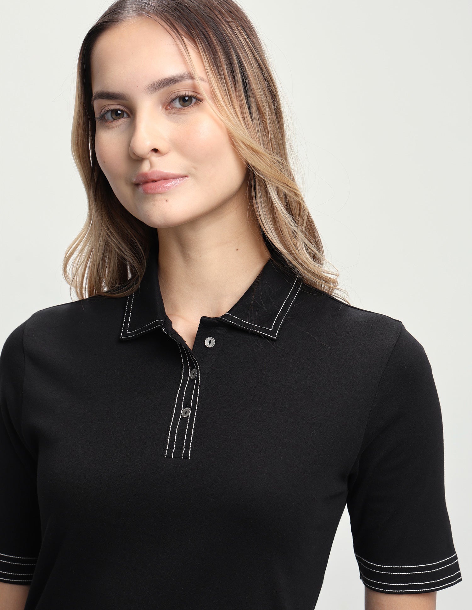 Solid Regular Fit Polo Shirt Black - U.S. Polo Assn. India | Large