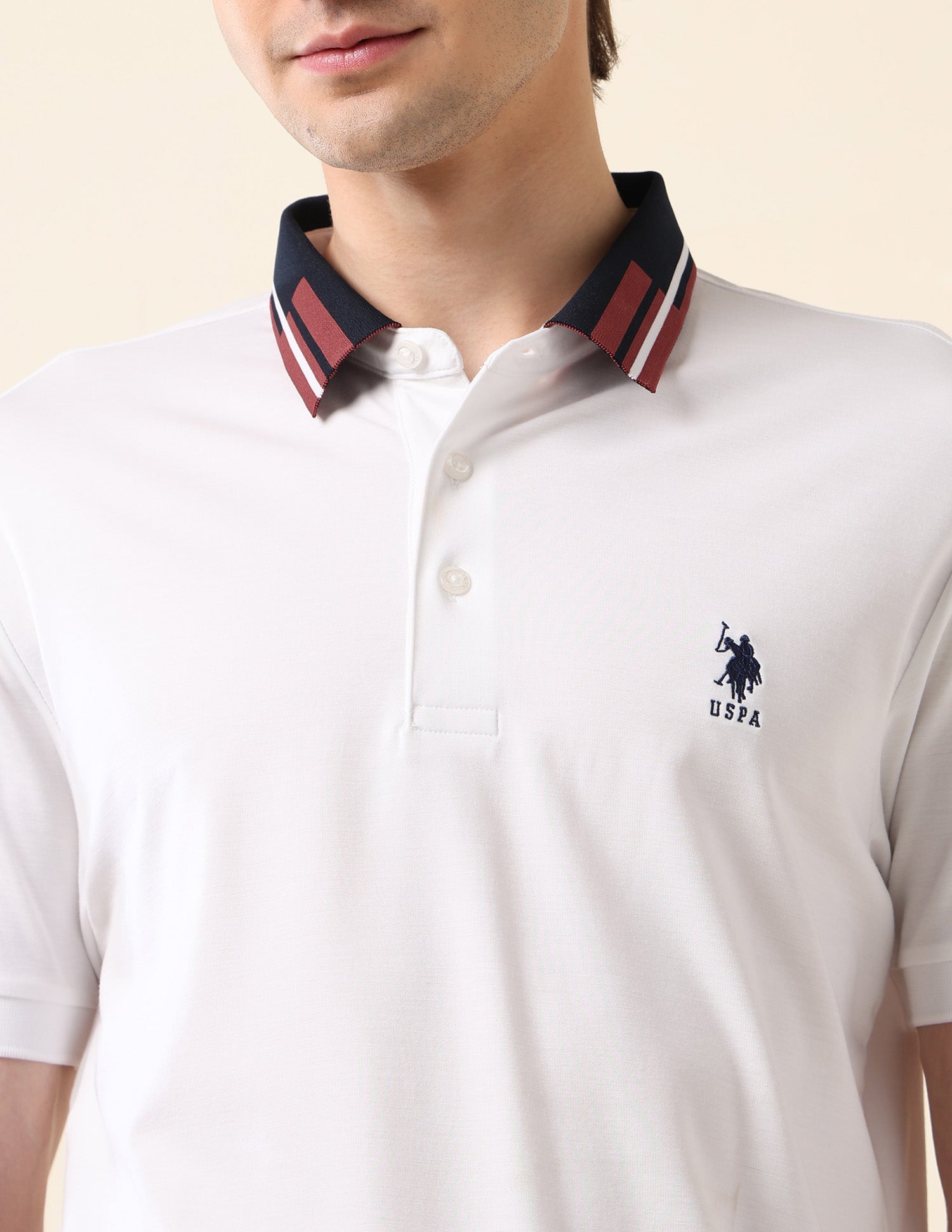 Slim Fit Classic Polo Shirt White - U.S. Polo Assn. India | Large