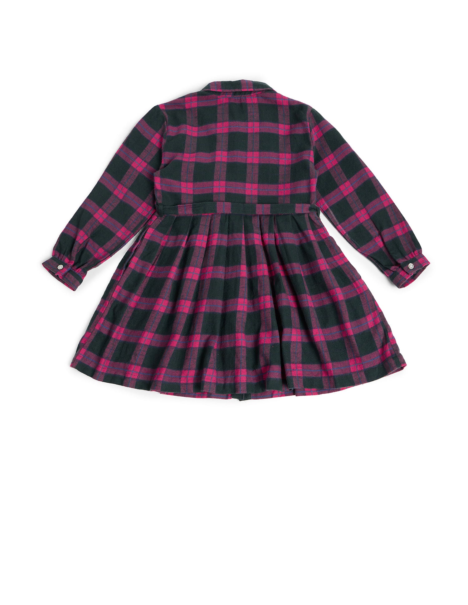 Girls Checked Fit & Flare Dress Red - U.S. POLO ASSN. | Large