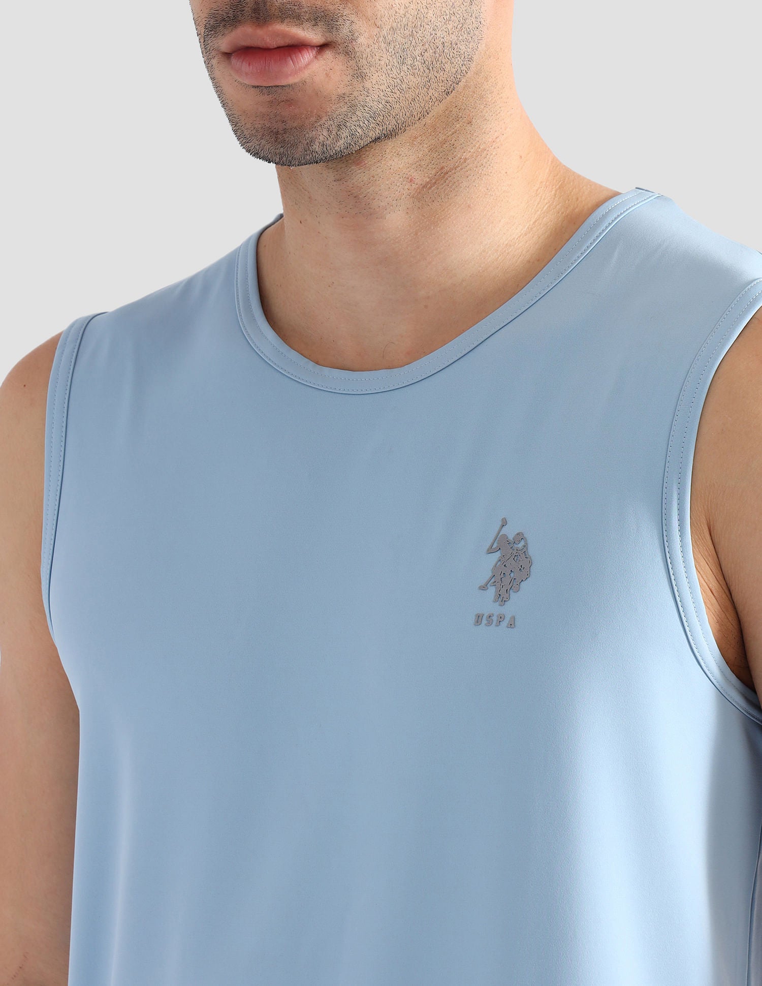 Solid Cotton OEV07 Vest - Pack Of 1 Dress Blue - U.S. POLO ASSN. | Large