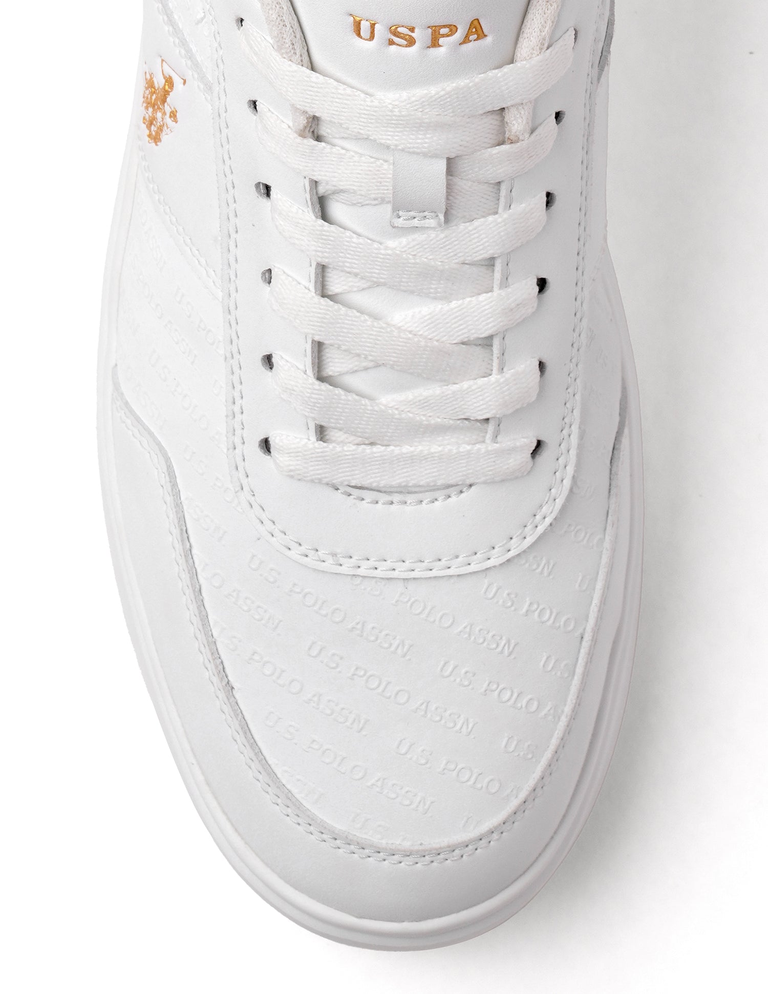Men Cort Colourblocked Sneakers White - U.S. Polo Assn. India | Large