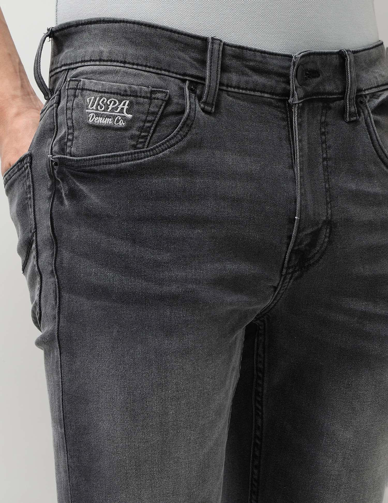 Brandon Slim Tapered Fit Black Jeans Black - U.S. POLO ASSN. | Large