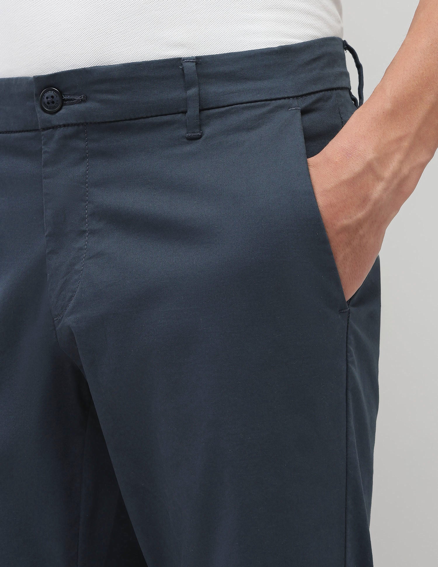 Twill Slim Fit Trouser Navy - U.S. Polo Assn. India | Large