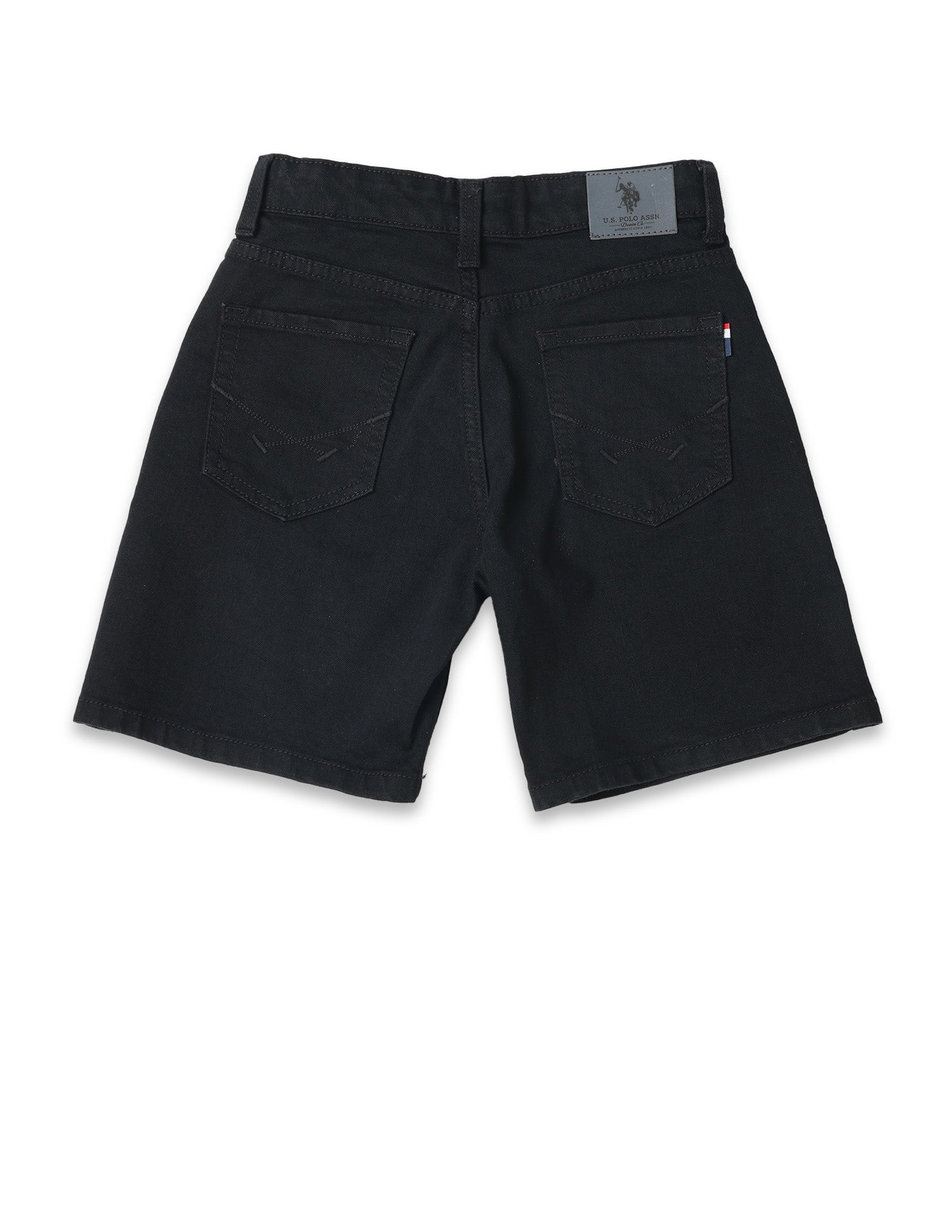 Boys Regular Fit Denim Shorts Black - U.S. POLO ASSN. | Large