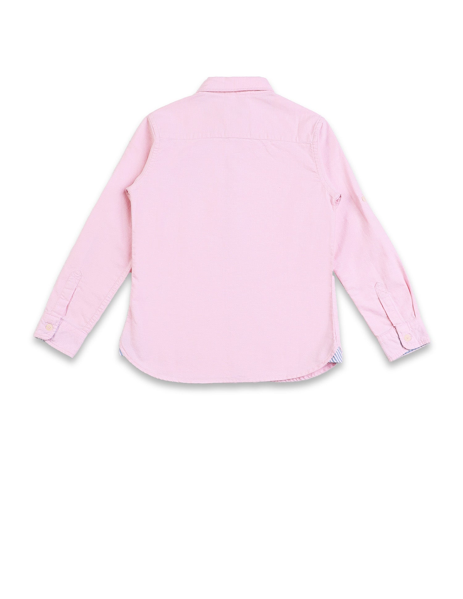 Button Down Collar Solid Casual Shirt Light. Pink - U.S. POLO ASSN. | Large