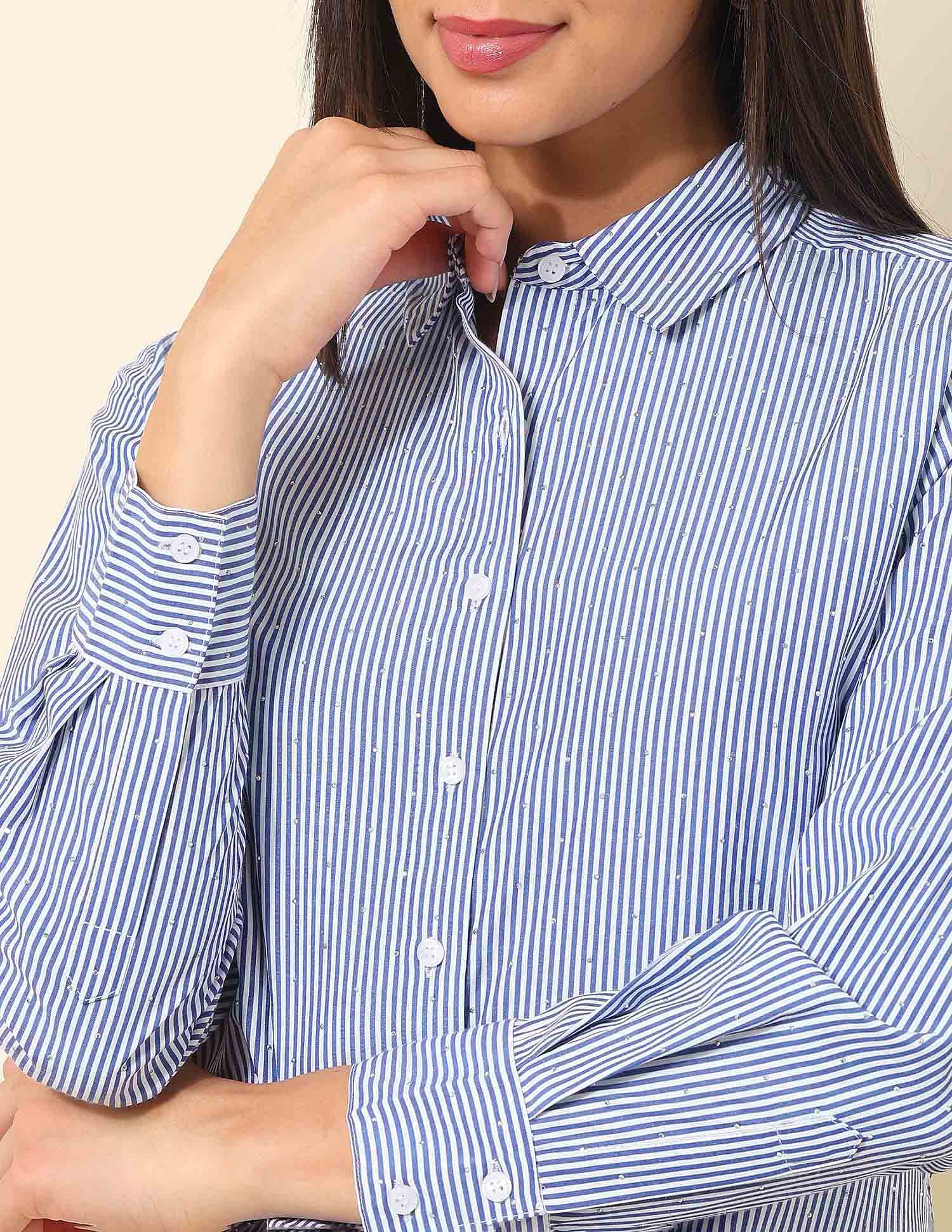 Vertical Striped Regular Fit Shirt Multi - U.S. Polo Assn. India | Large