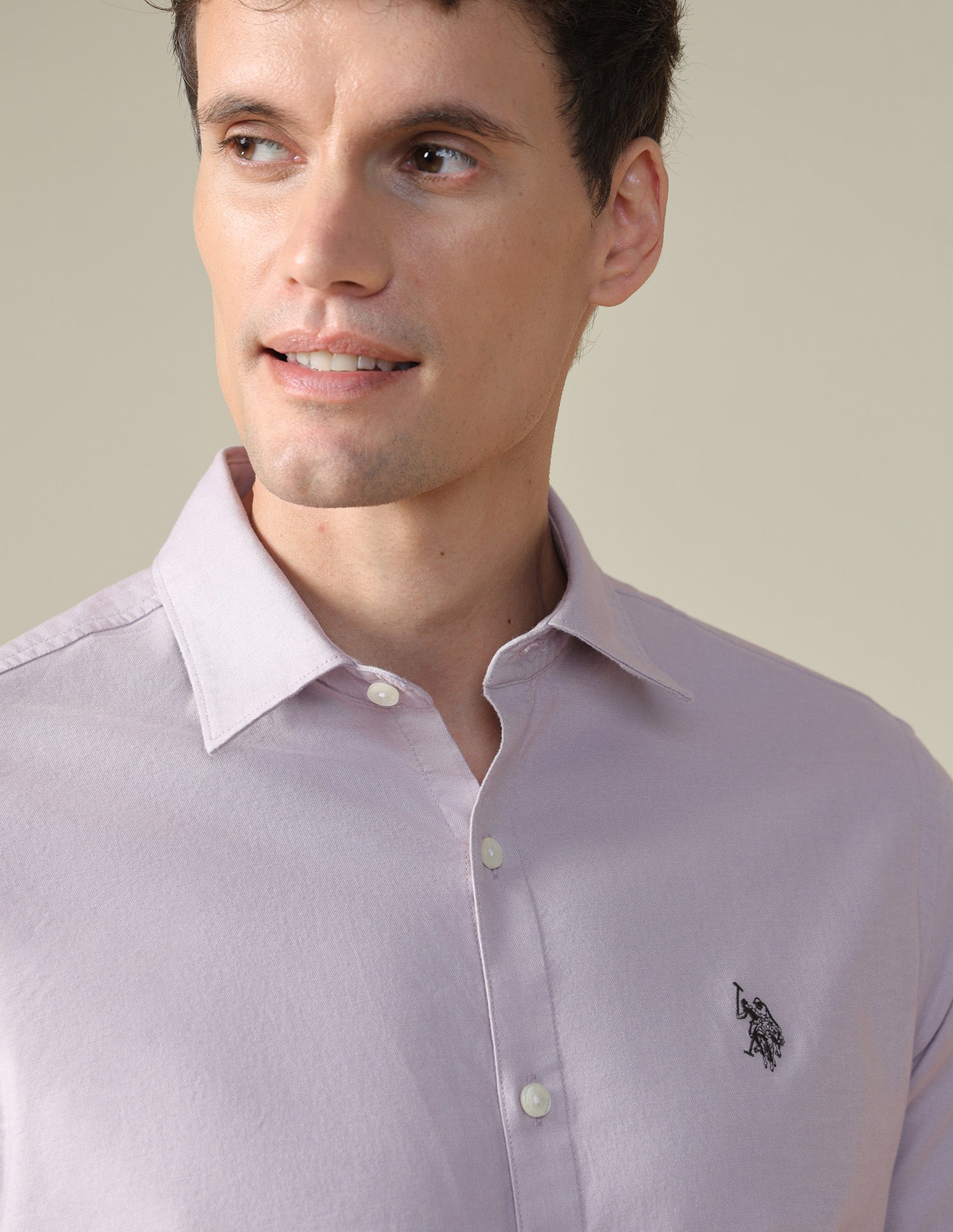 Oxford Tailored Fit Shirt Lavender - U.S. Polo Assn. India | Large