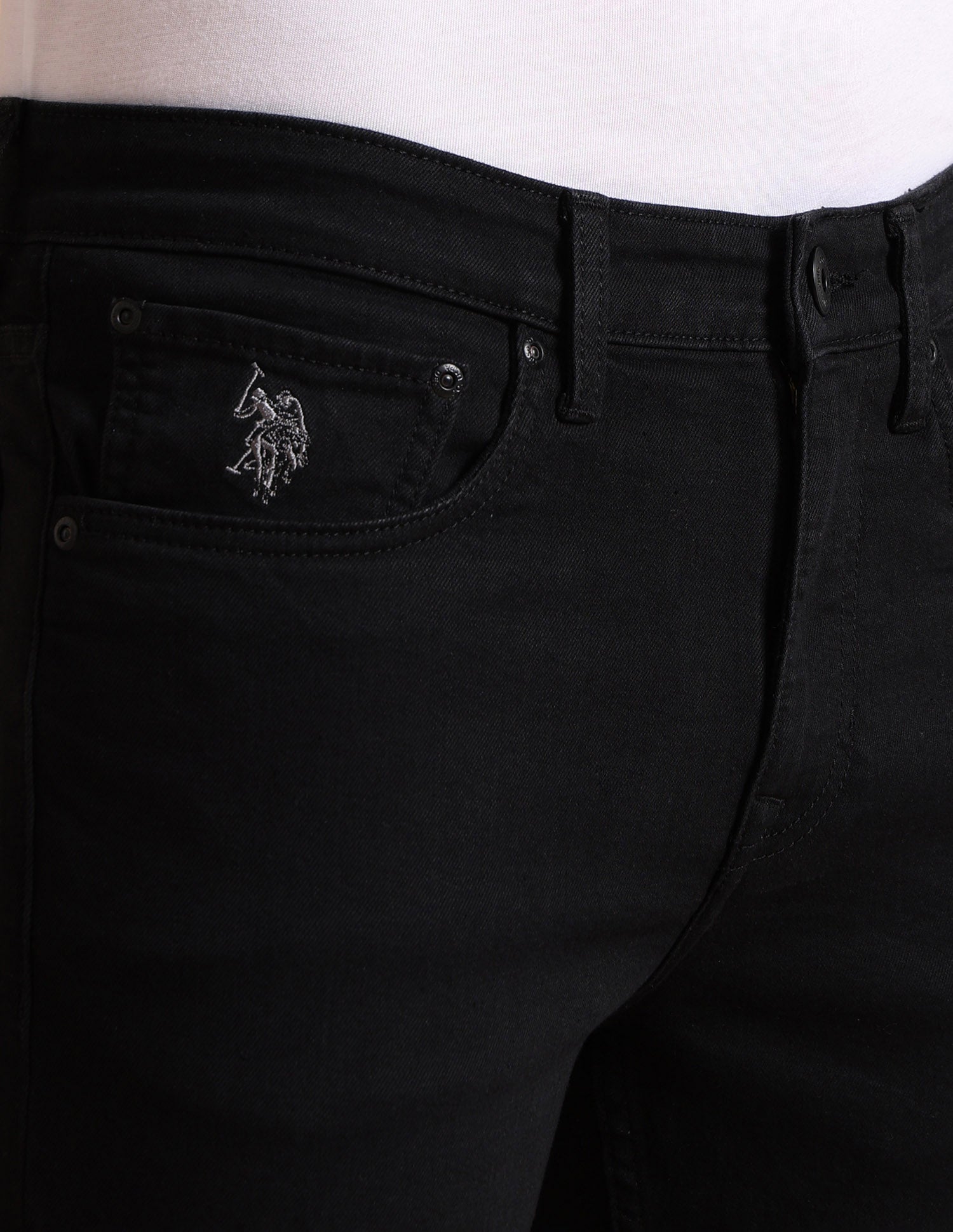 Regallo Skinny Fit Jeans Black - U.S. POLO ASSN. | Large