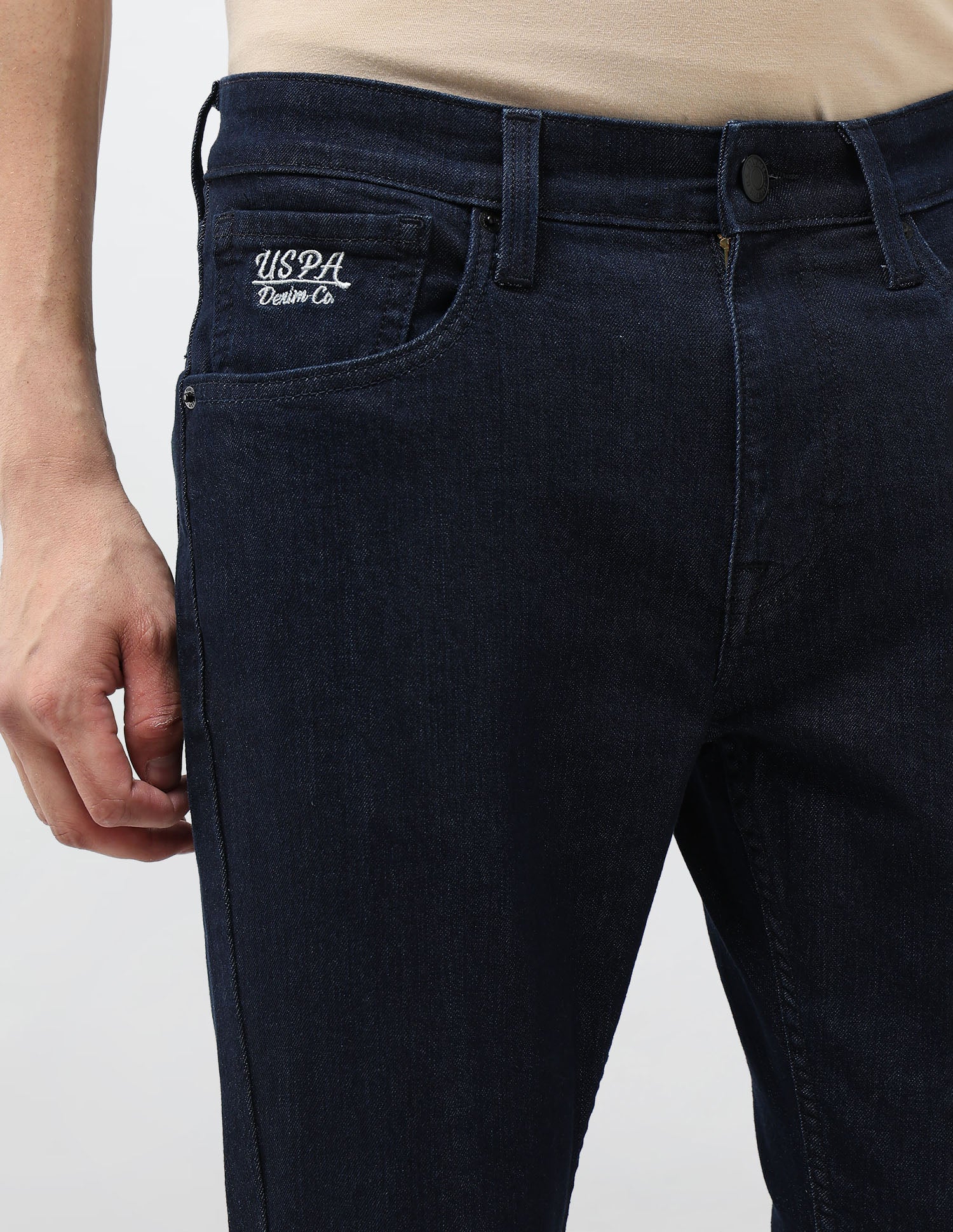 Henry Tapered Fit Mid Rise Jeans Dark Blue - U.S. POLO ASSN. | Large