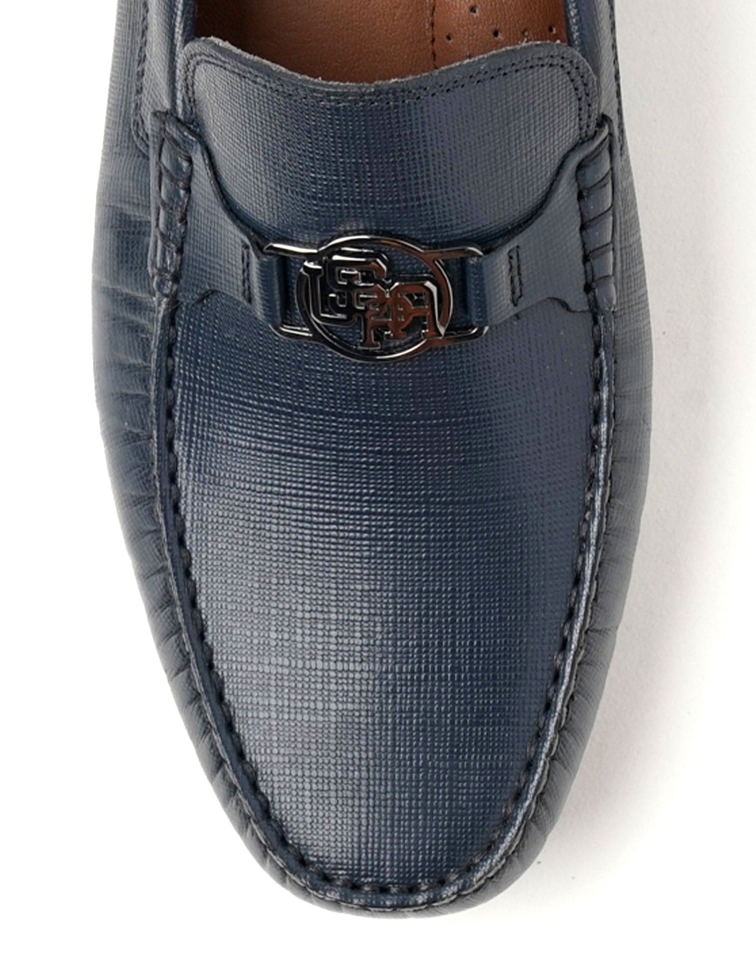 Metallic Logo Solid Xian 4.0 Loafers Navy - U.S. POLO ASSN. | Large