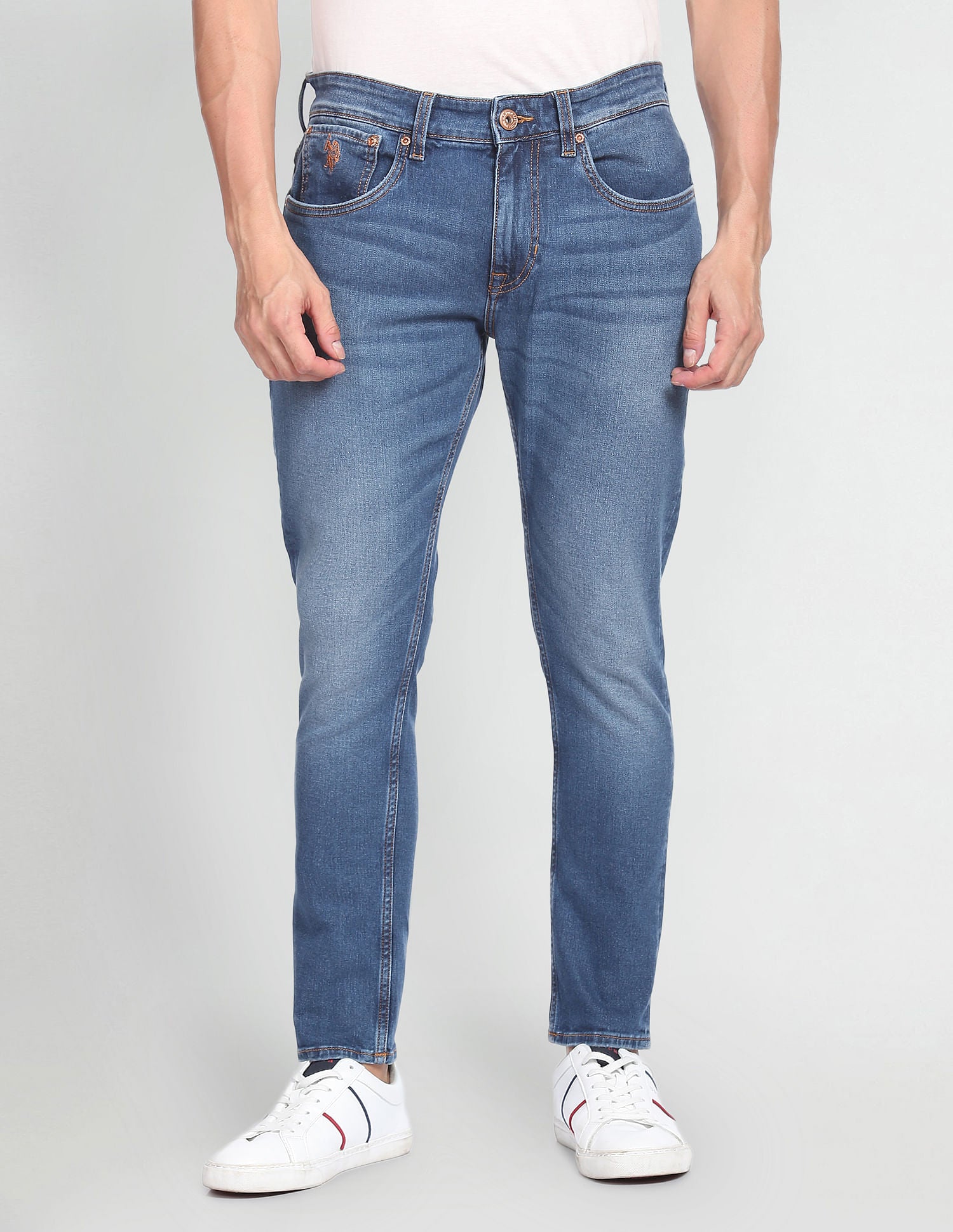 Henry Tapered Cropped Authentic Jeans Blue - U.S. POLO ASSN. | Large