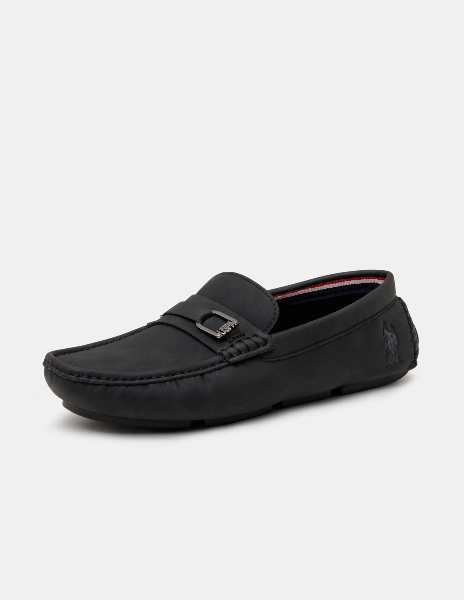 Men Oaklen Slip-Ons Loafers Black - U.S. Polo Assn. India | Large