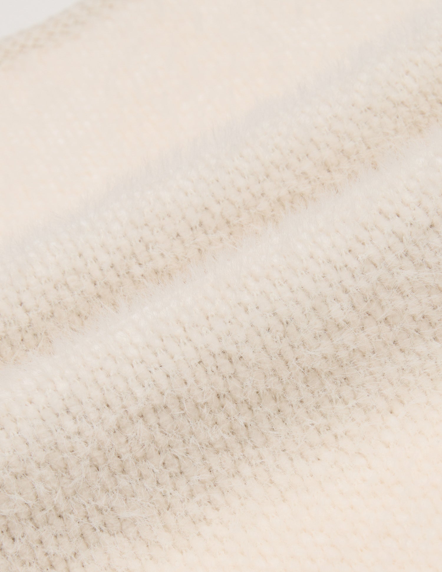 Solid Relaxed Fit Sweater Off White - U.S. Polo Assn. India | Large
