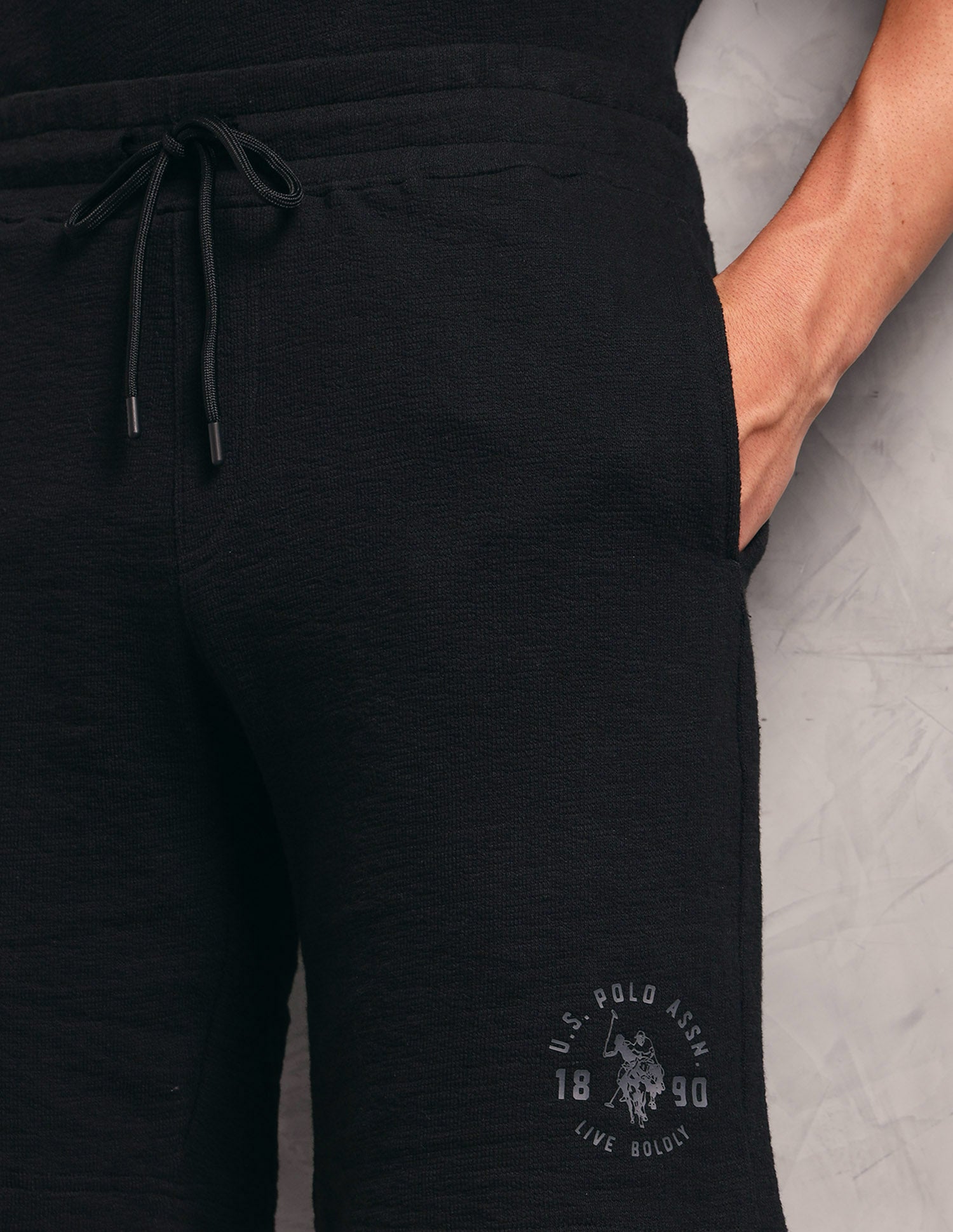 Breathable Regular Fit PS002 Lounge Shorts - Pack Of 1 Black - U.S. POLO ASSN. | Large