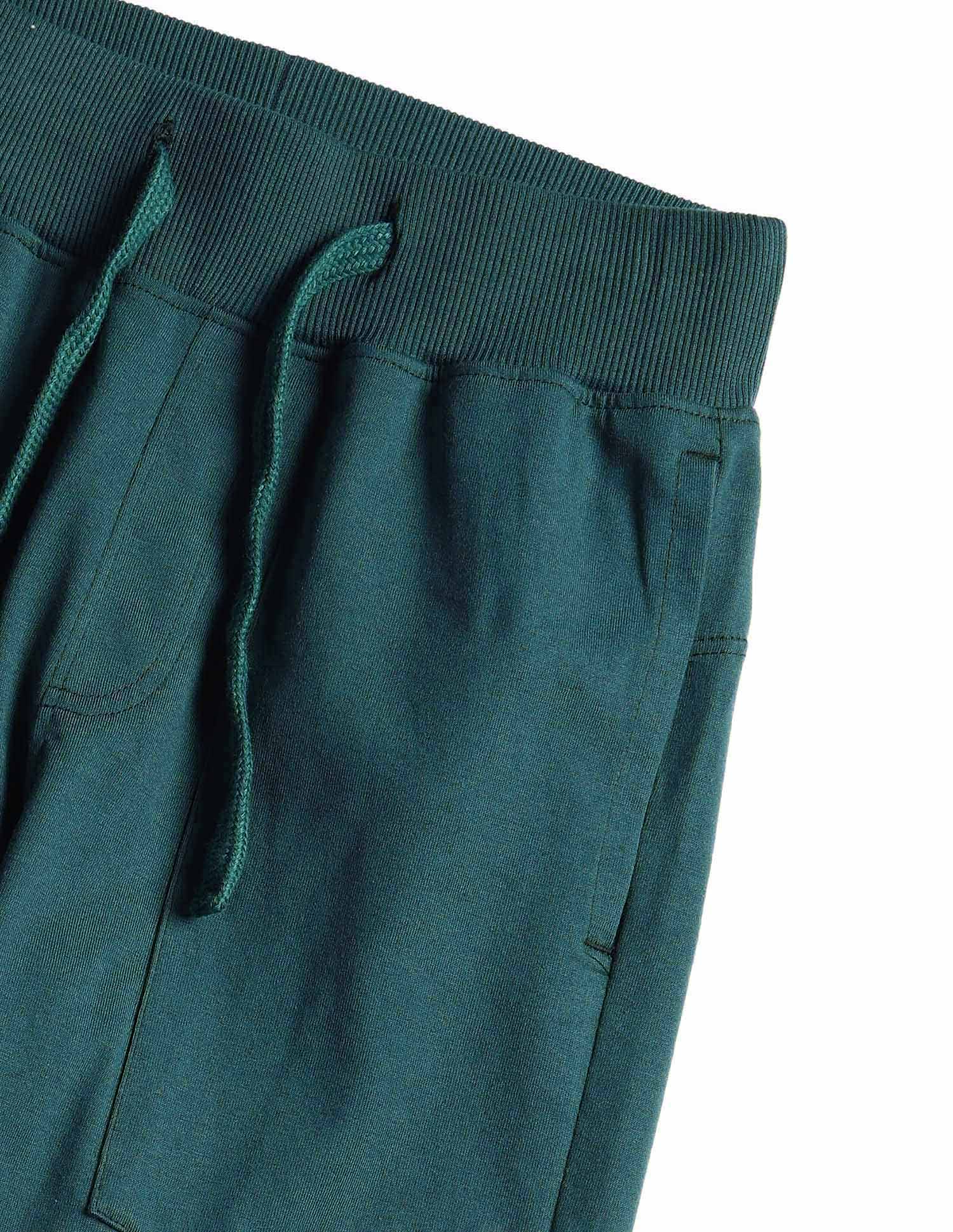 Boys Solid Regular Fit Track Pants Green - U.S. POLO ASSN. | Large