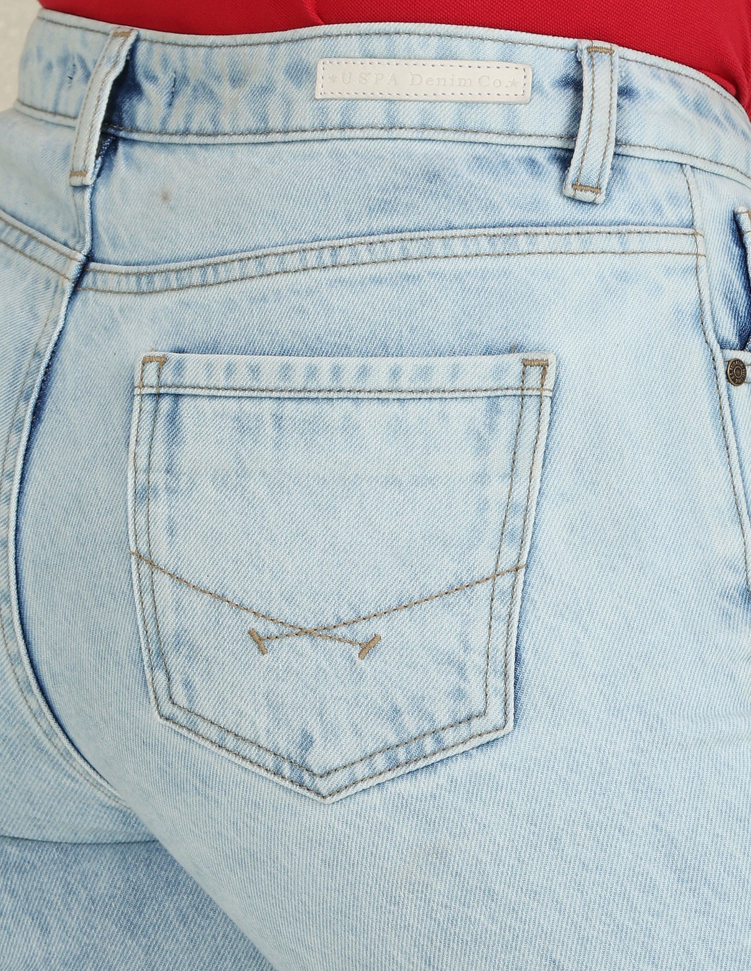 Bootcut Mid Rise Jeans Light Blue - U.S. Polo Assn. India | Large