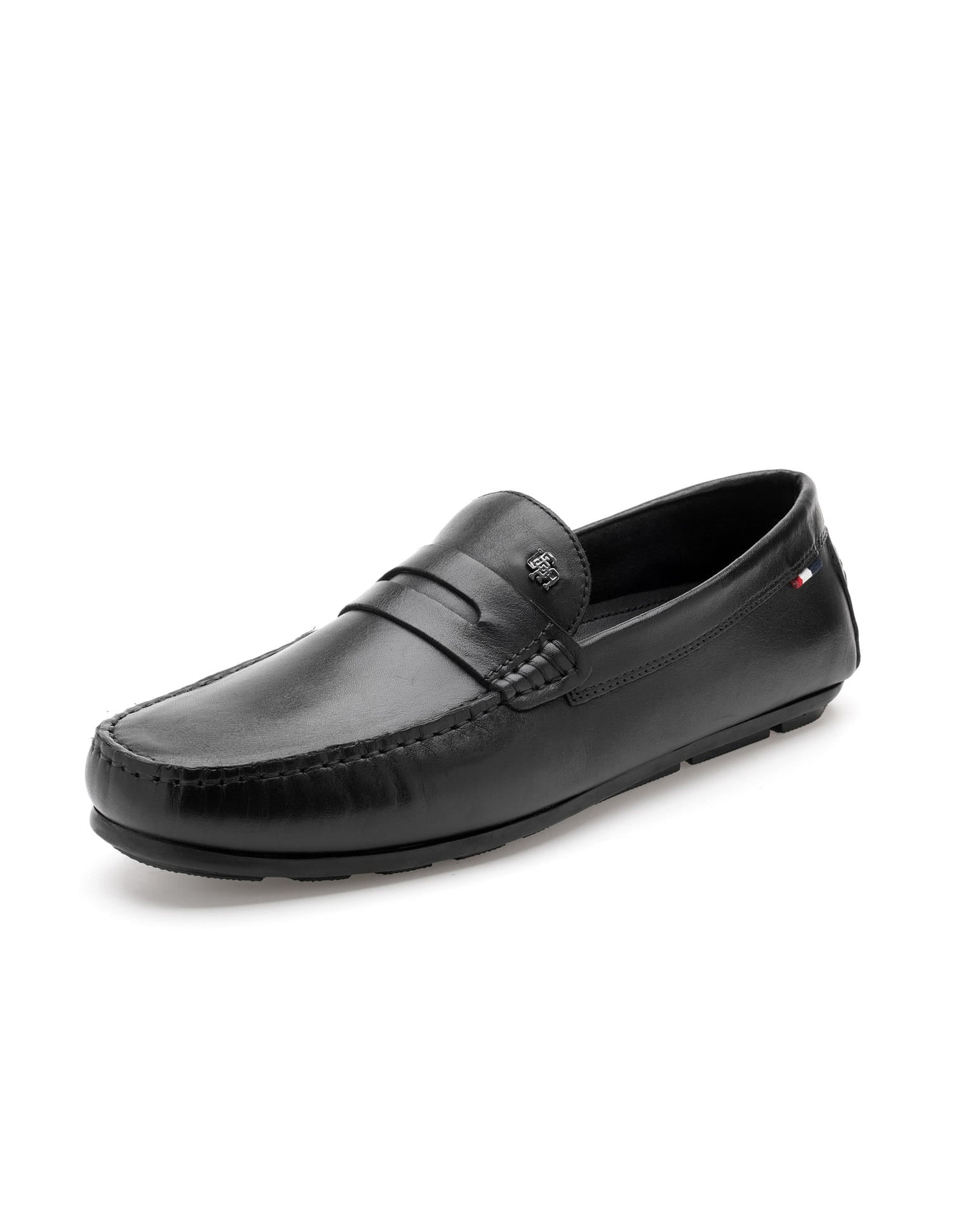 Men Adonis Solid Loafers Black - U.S. Polo Assn. India | Large