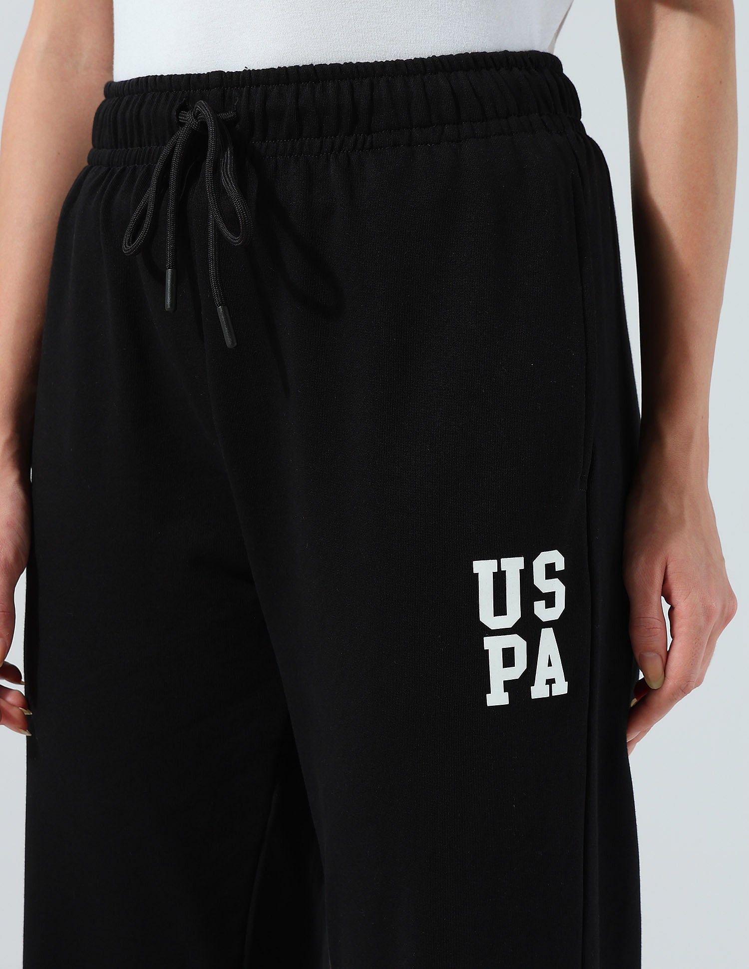 Regular Solid Joggers Black - U.S. POLO ASSN. | Large